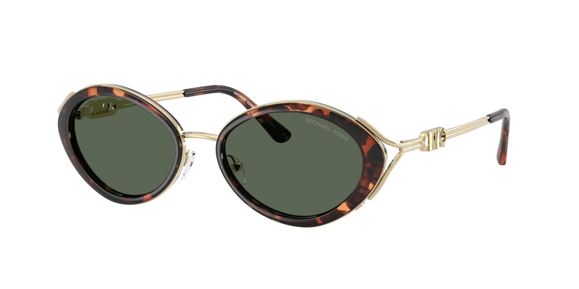 Michael Kors 0mk1179 Sunglass Havana Female Shell Metal Sunglass — Havana frame — view 3