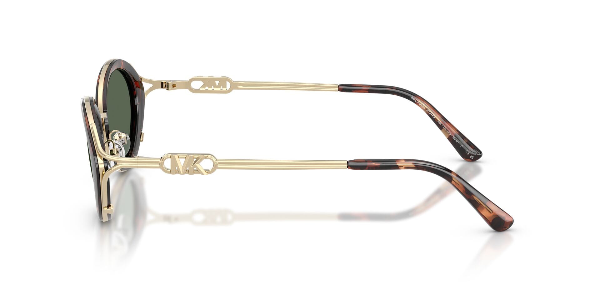 Michael Kors 0mk1179 Sunglass Havana Female Shell Metal Sunglass — Havana frame — view 5