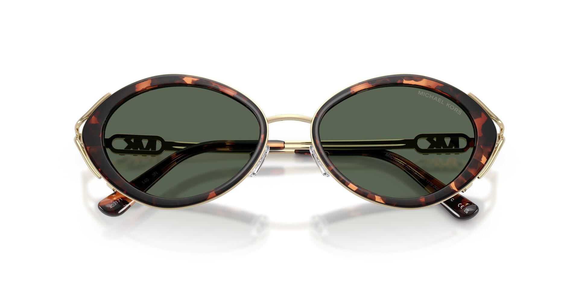Michael Kors 0mk1179 Sunglass Havana Female Shell Metal Sunglass — Havana frame — view 7