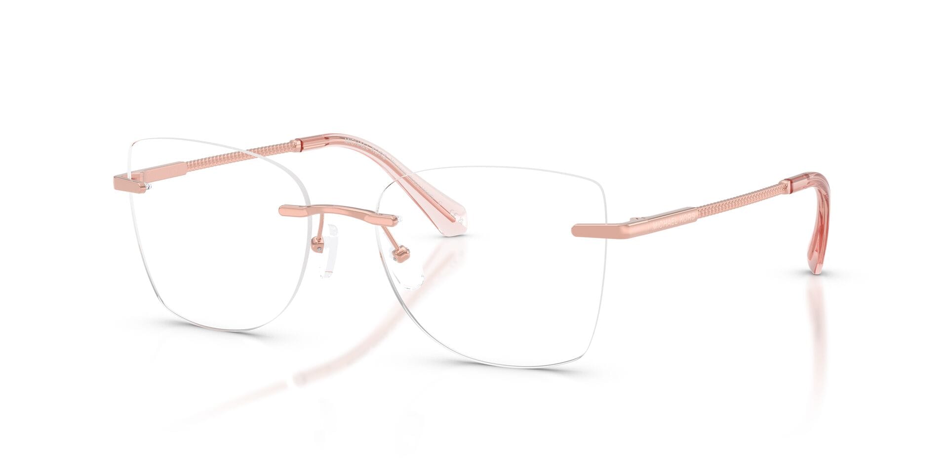 Michael Kors 0MK3099 Frame Rose Gold Female RimLess Metal Frame — Rose Gold frame — view 1