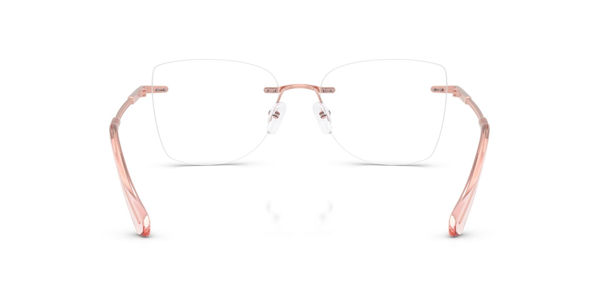 Michael Kors 0MK3099 Frame Rose Gold Female RimLess Metal Frame — Rose Gold frame — view 2