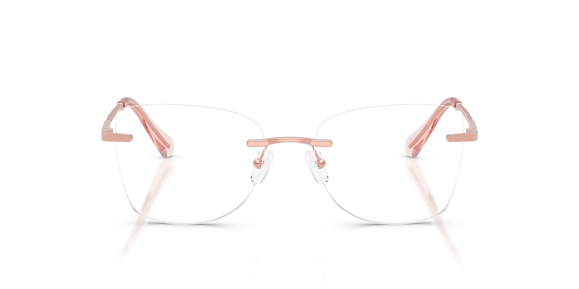 Michael Kors 0MK3099 Frame Rose Gold Female RimLess Metal Frame — Rose Gold frame — view 4