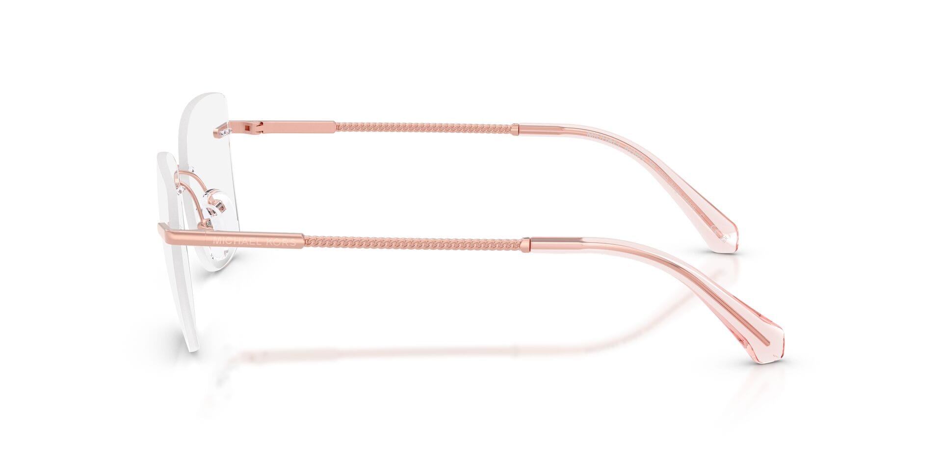 Michael Kors 0MK3099 Frame Rose Gold Female RimLess Metal Frame — Rose Gold frame — view 5