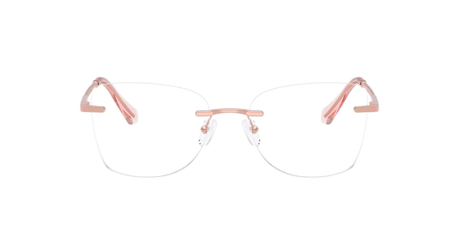 Michael Kors 0MK3099 Frame Rose Gold Female RimLess Metal Frame — Rose Gold frame — view 6