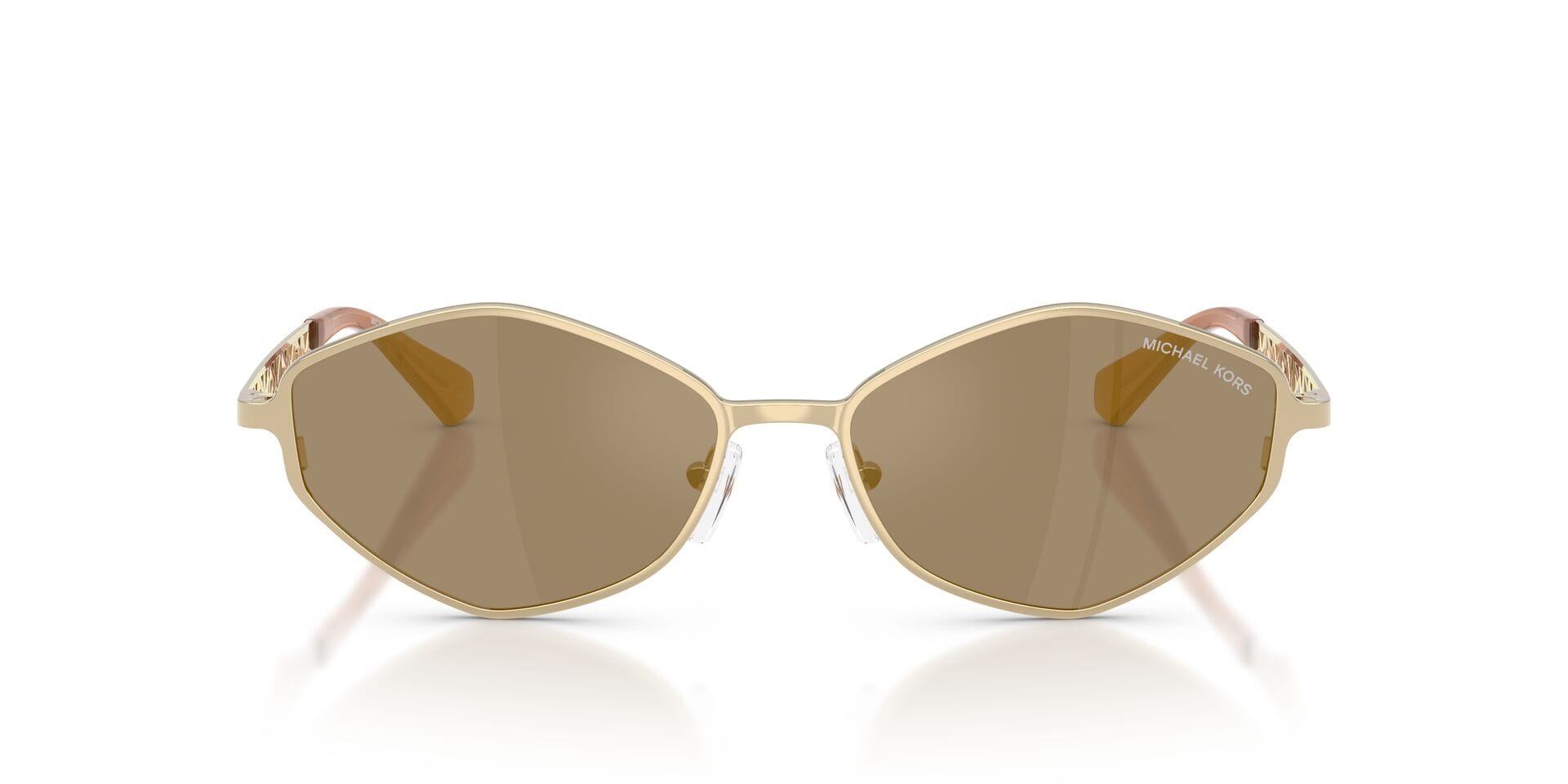 Michael Kors 0MK1181 Sunglass Light Gold Female Metal Metal Sunglass — Light Gold frame — view 4
