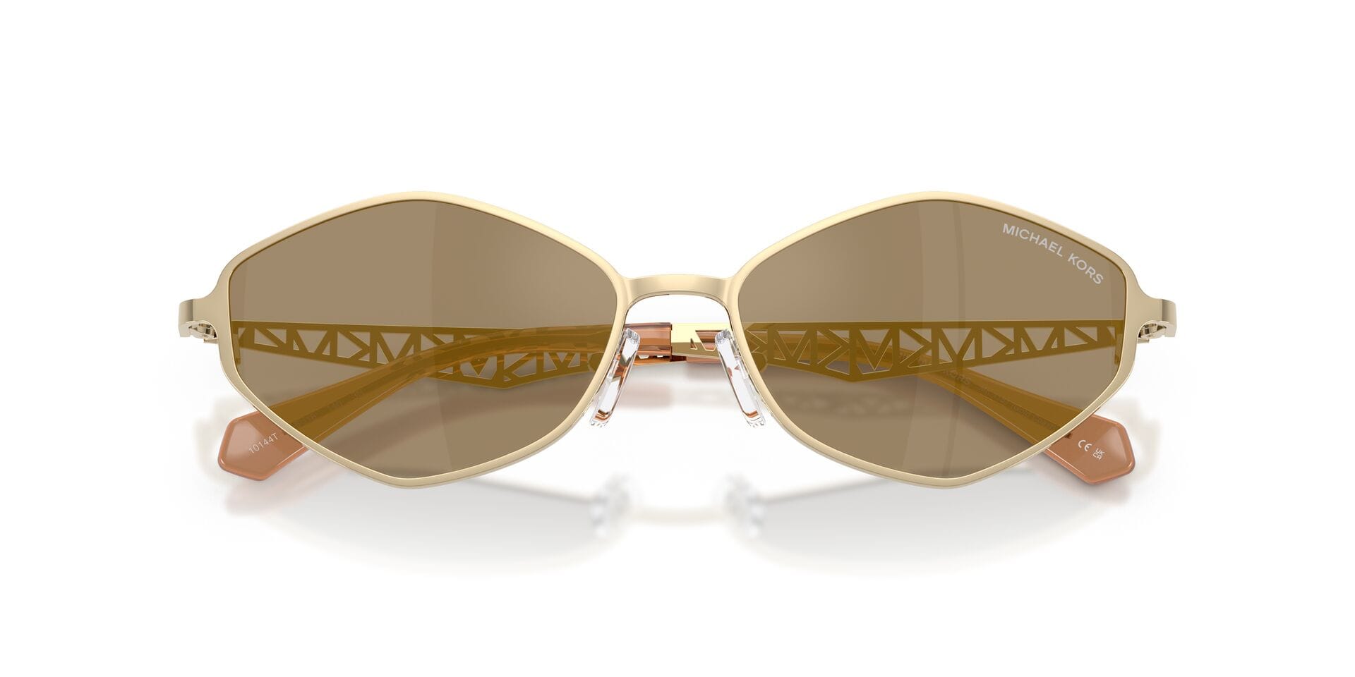 Michael Kors 0MK1181 Sunglass Light Gold Female Metal Metal Sunglass — Light Gold frame — view 7