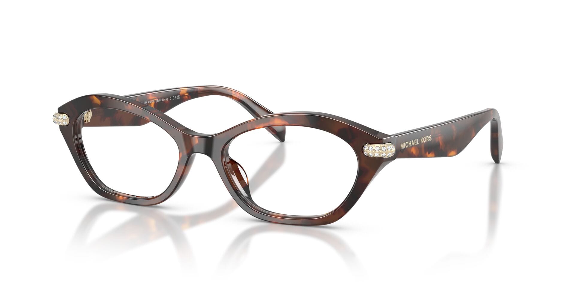 Michael Kors 0MK4186BU Frame Havana Female Shell Shell Frame — Havana frame — view 1