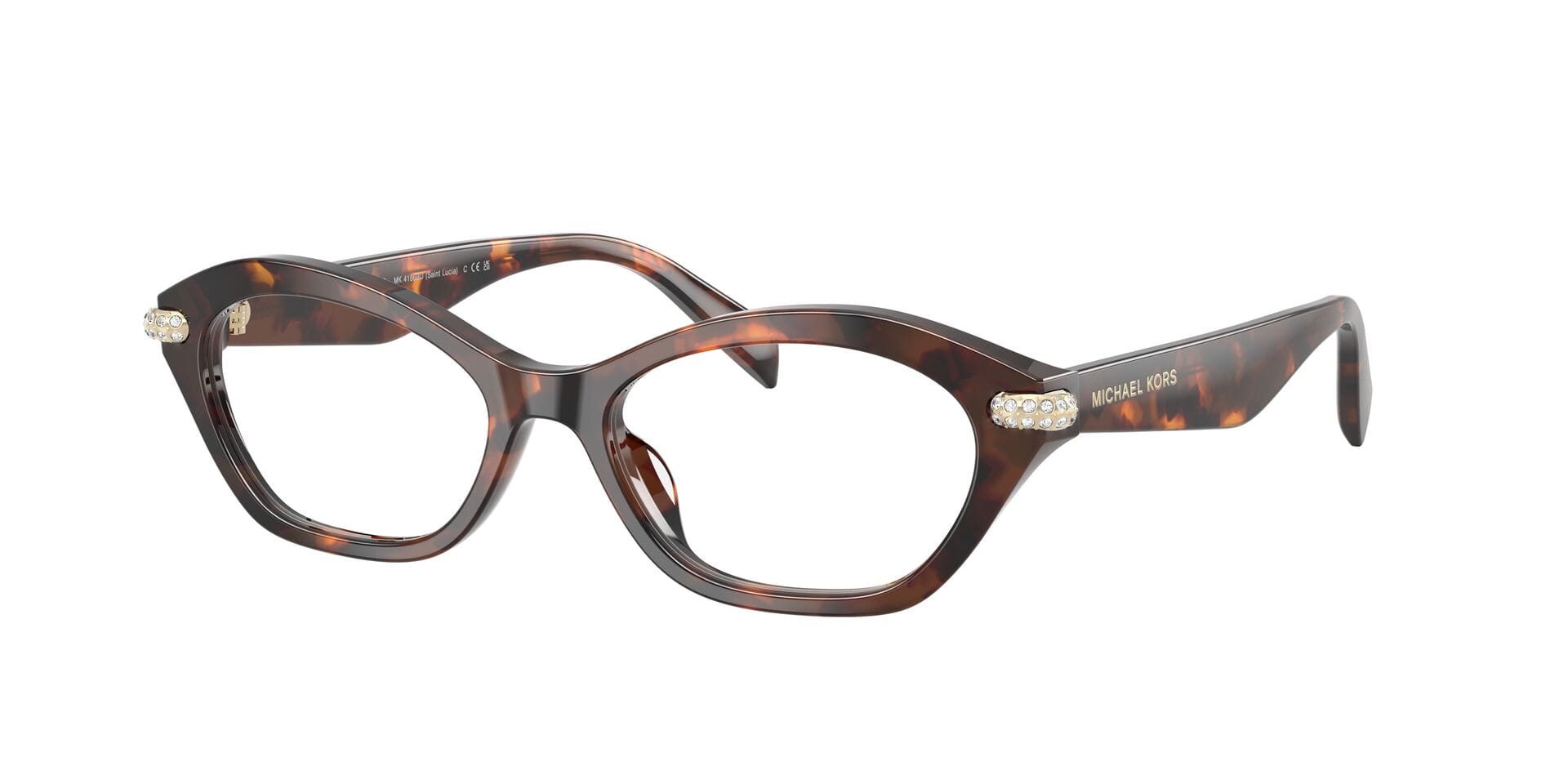 Michael Kors 0MK4186BU Frame Havana Female Shell Shell Frame — Havana frame — view 3