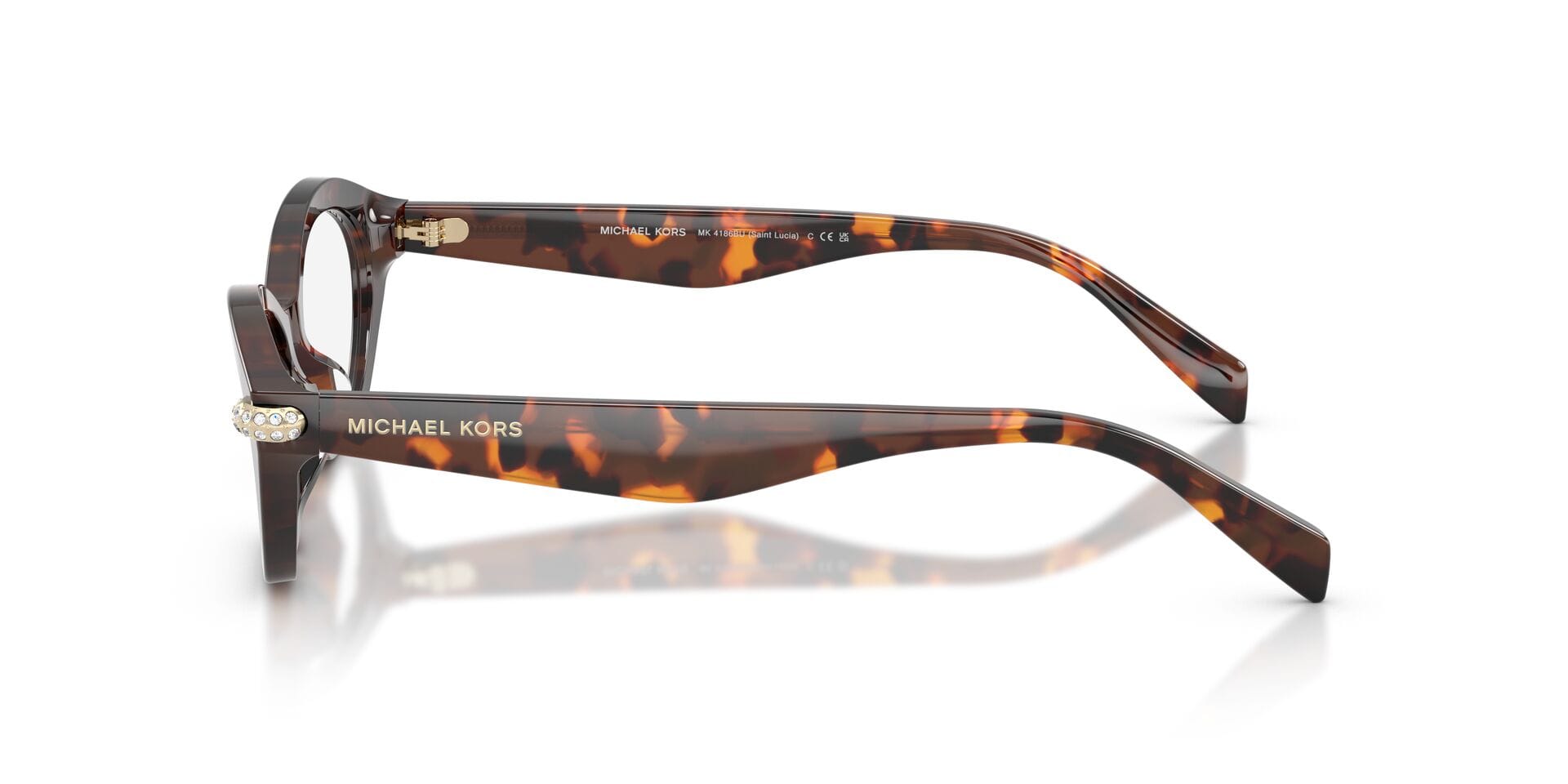 Michael Kors 0MK4186BU Frame Havana Female Shell Shell Frame — Havana frame — view 5