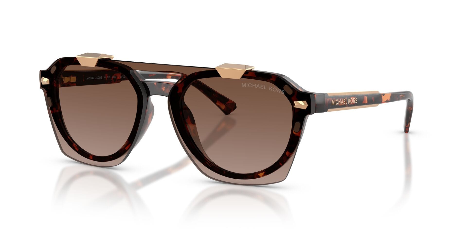 Michael Kors 0MK2280U Sunglass Tortoise Male Shell Shell Sunglass — Tortoise frame — view 8