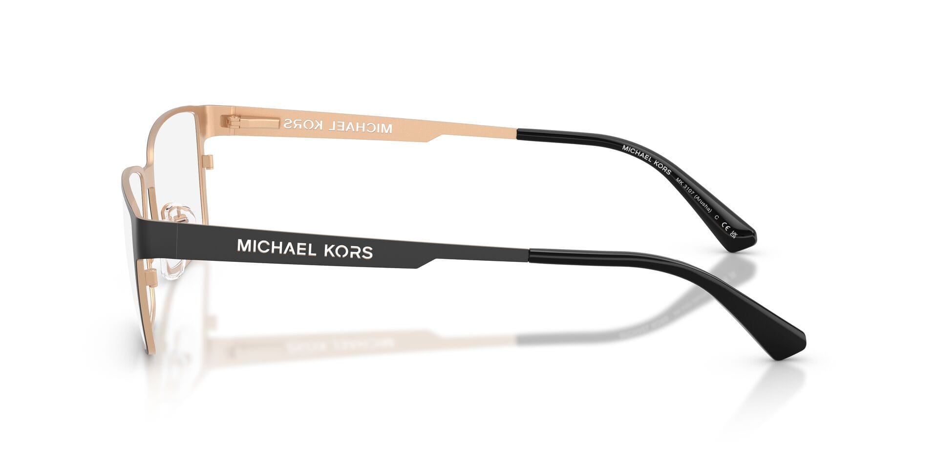 Michael Kors 0MK3107 Frame Matt Black Male Metal Metal Frame — Matt Black frame — view 5