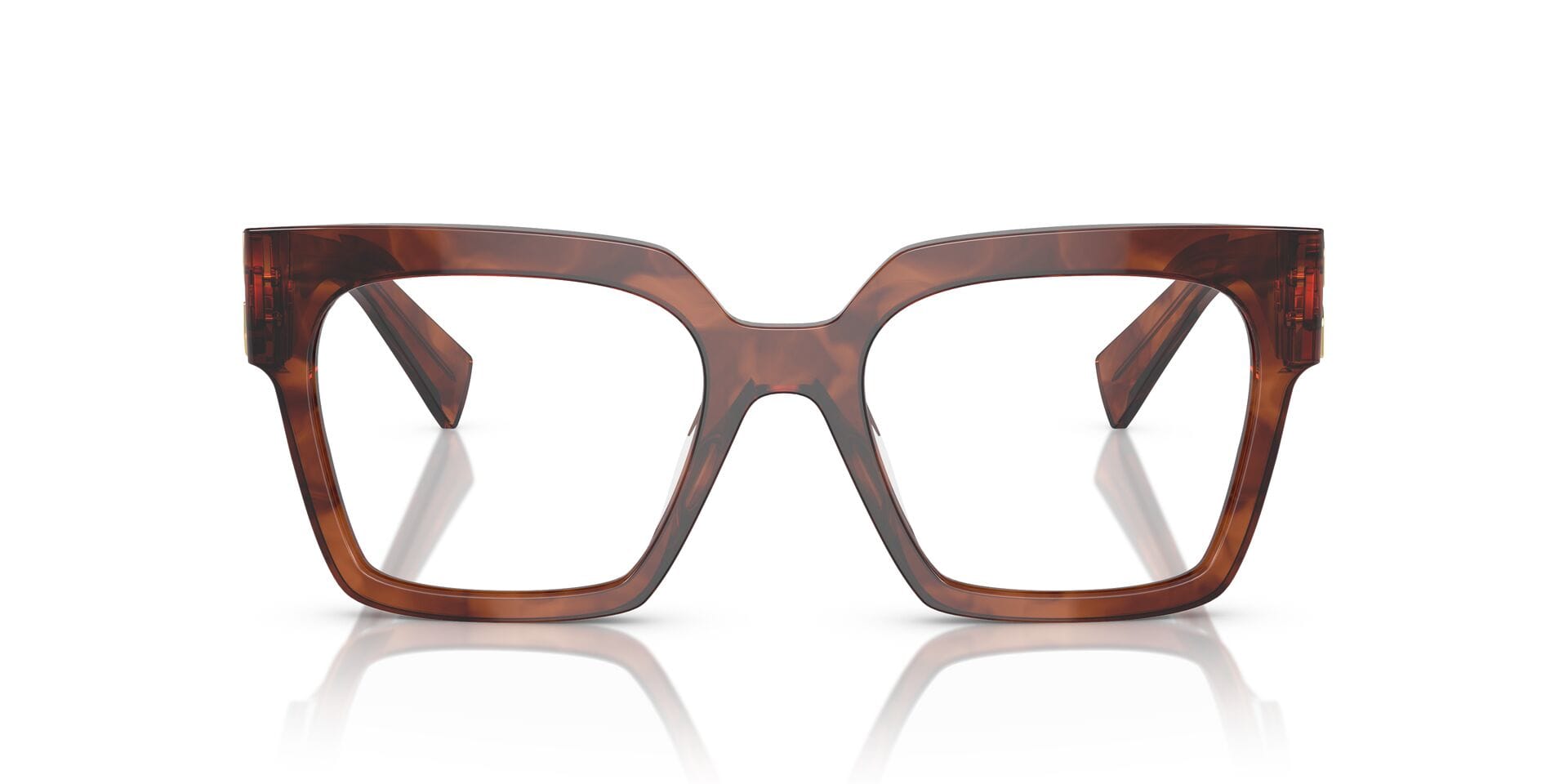 Miu Miu 0MU04UV Frame Brown Female Shell Shell Frame — Brown frame — view 4
