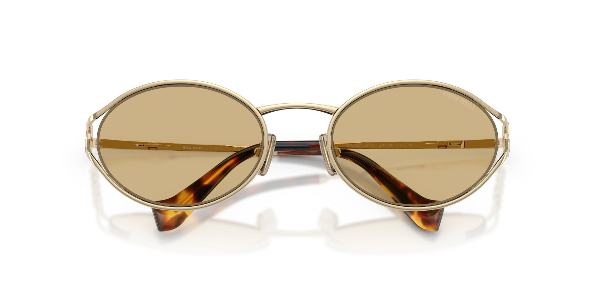Miu Miu 0MU 52YS Sunglass Gold Female - Sunglass — Gold frame — view 19