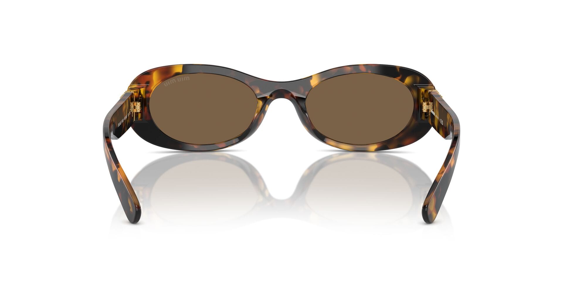 Miu Miu SMU 06Z VAU-06B 3N 0MU06Z Sunglass Havana Female Full Shell Sunglass — Havana frame — view 2