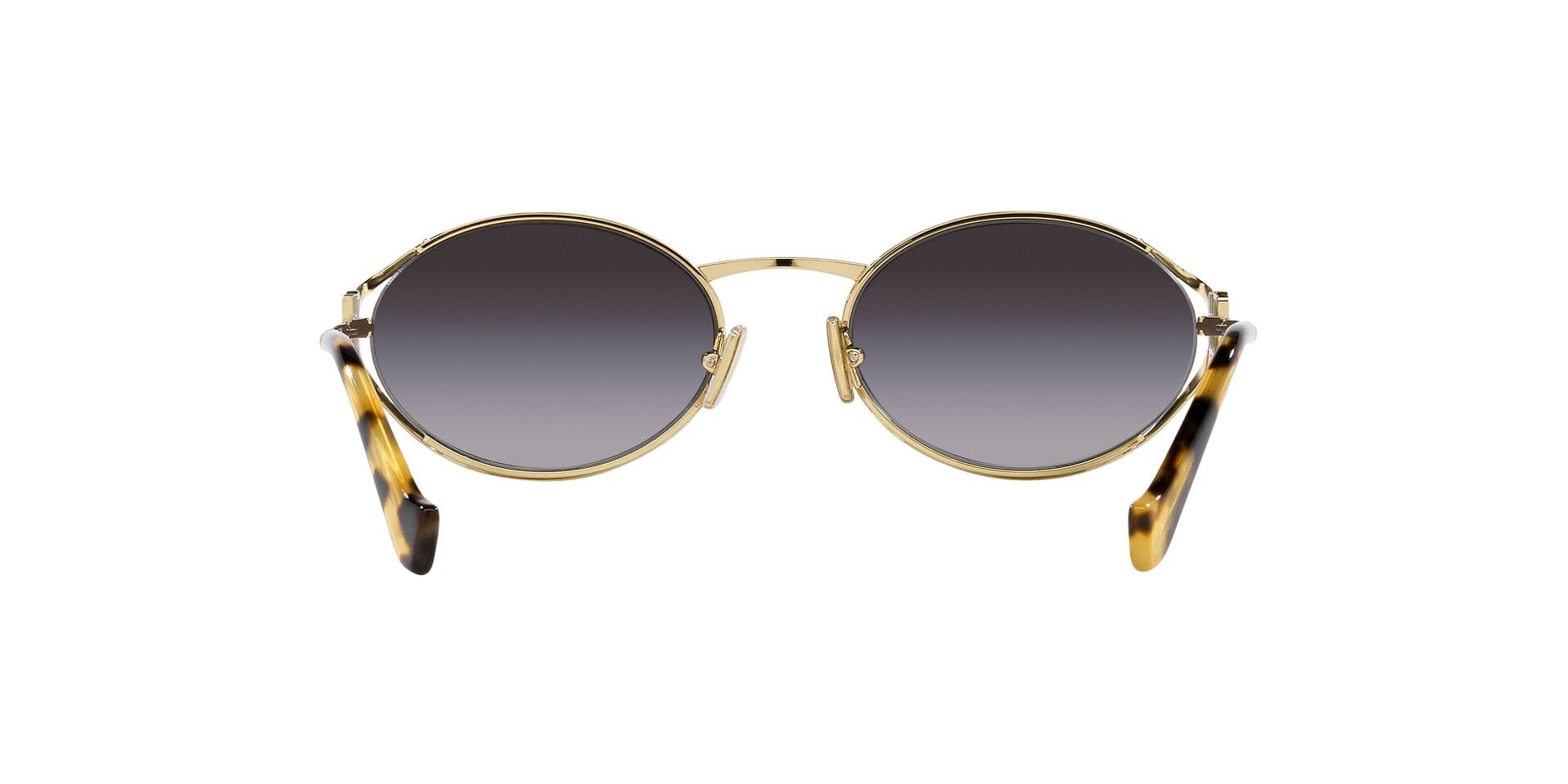 Miu Miu 0MU52YS Sunglass Gold Female Supra Metal Sunglass — Gold frame — view 7