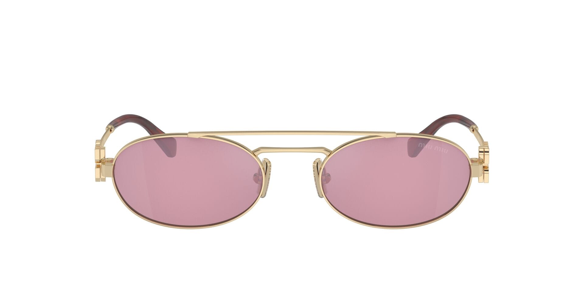 Miu Miu SMU 54Z ZVN-50D 2N 0MU54ZS Sunglass Gold Female Metal Metal — Gold frame
