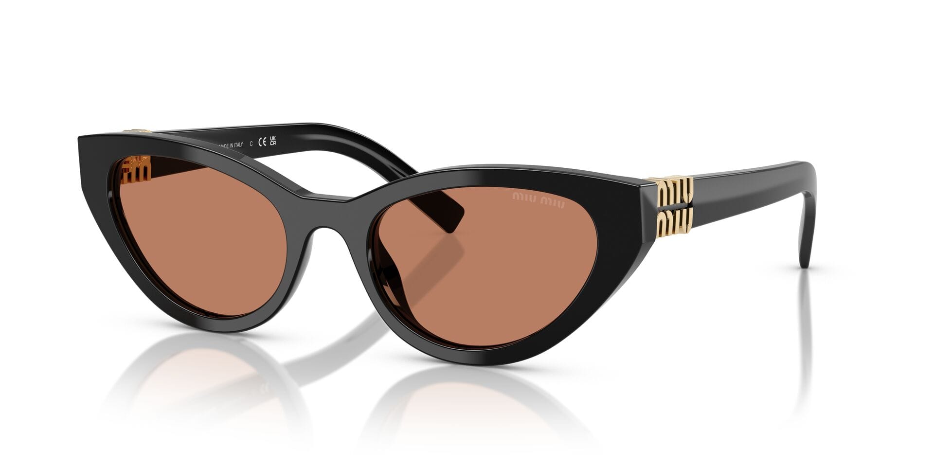 Miu Miu SMU A04 16K-10I 2N 0MU A04 Sunglass Black Female Full Shell Sunglass — Black frame — view 1