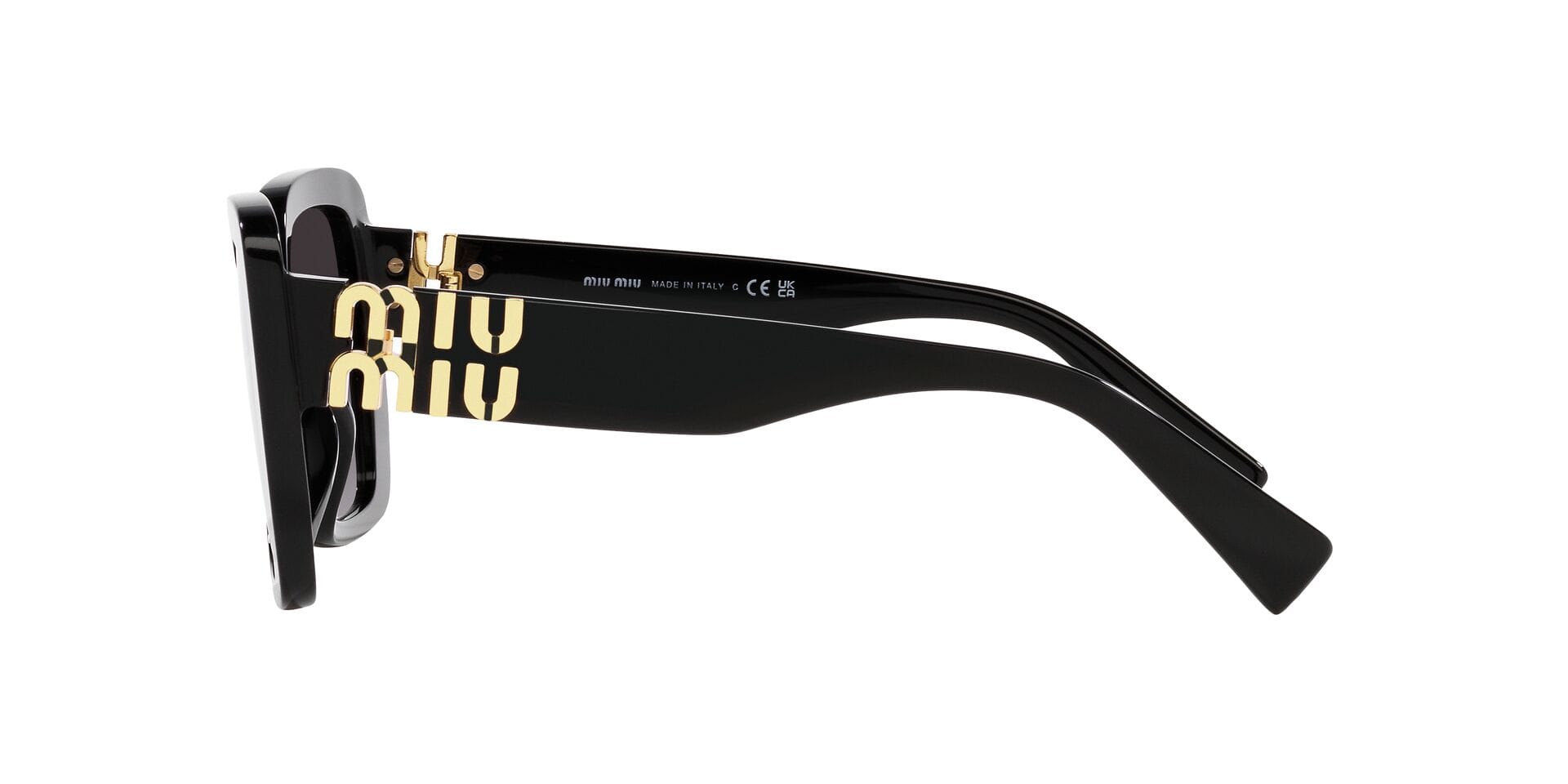 Miu Miu SMU 10Y 1AB-5D1 3N 0MU10YS Sunglass Black Female Full Shell Sunglass — view 4