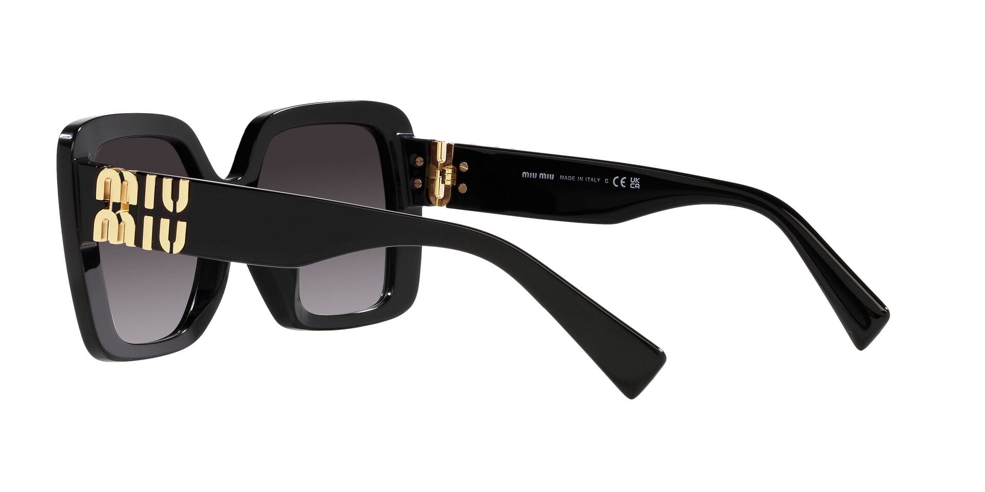 Miu Miu SMU 10Y 1AB-5D1 3N 0MU10YS Sunglass Black Female Full Shell Sunglass — view 5