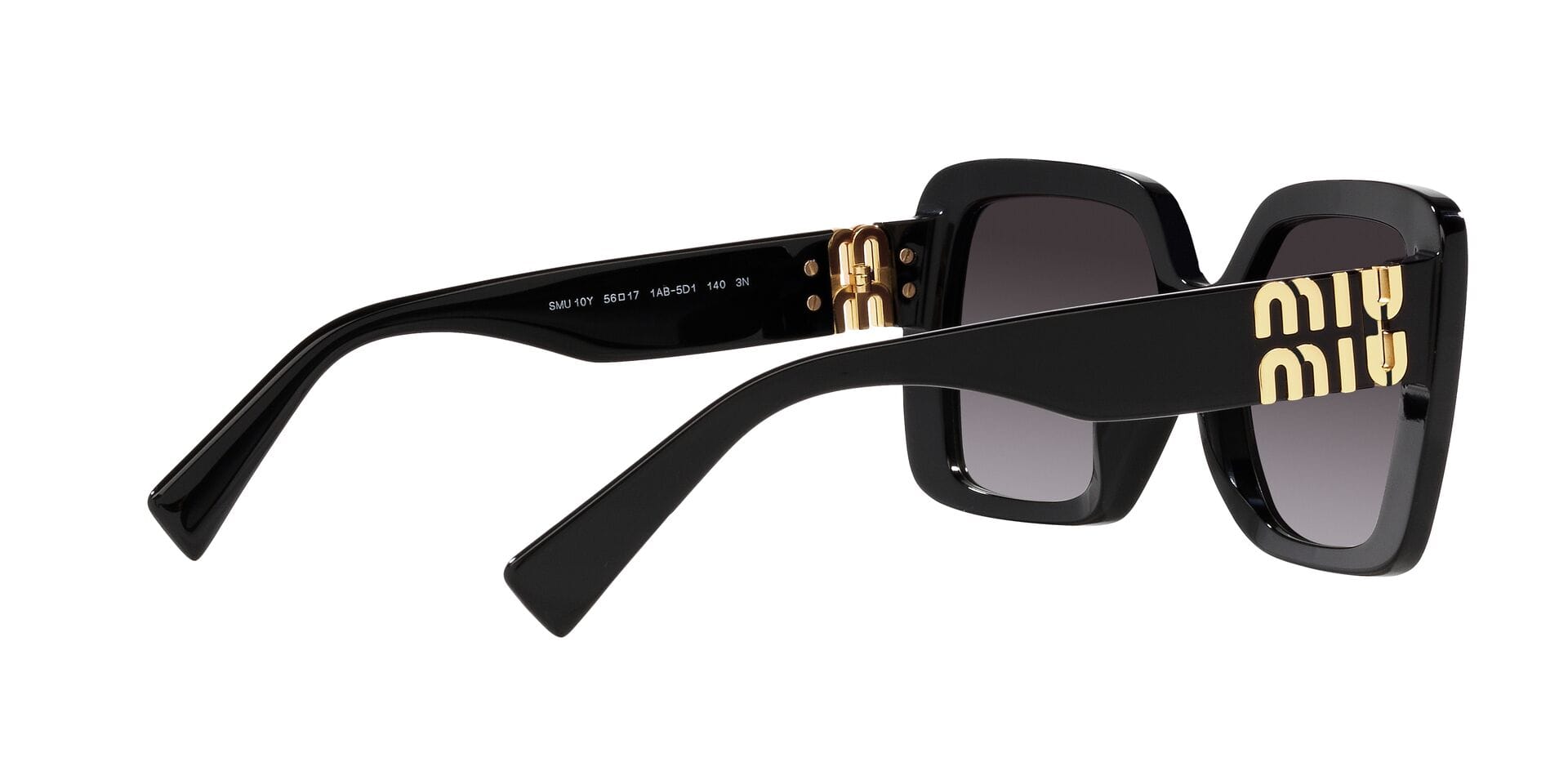 Miu Miu SMU 10Y 1AB-5D1 3N 0MU10YS Sunglass Black Female Full Shell Sunglass — view 9