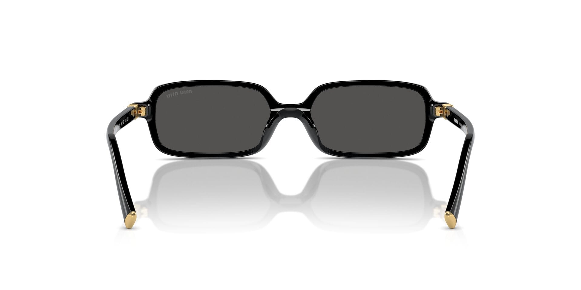 Miu Miu 0MU11ZS Sunglass Black Female Full Shell Sunglass — Black frame — view 2