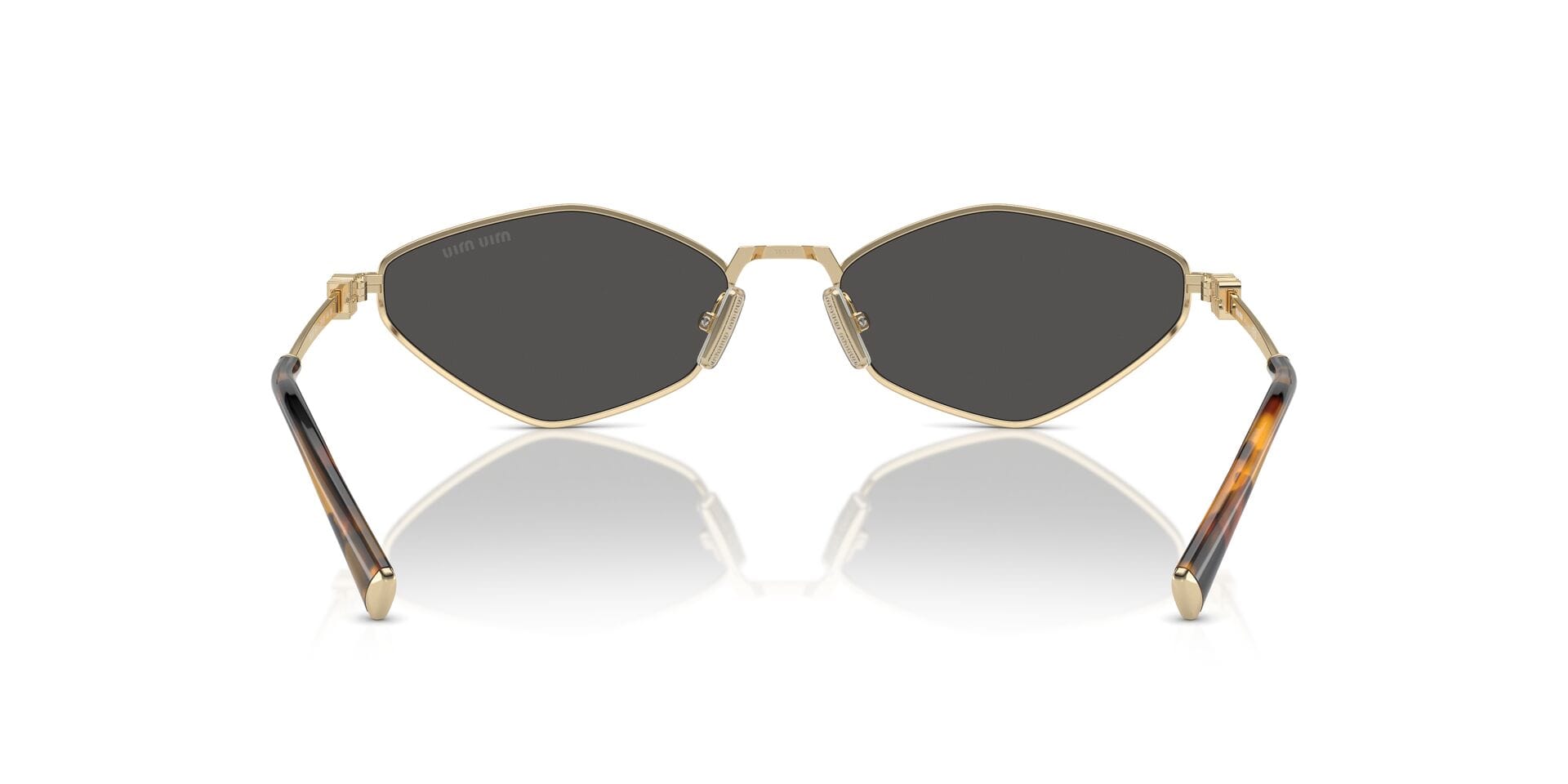 Miu Miu 0MU56ZS Sunglass Gold Female Full Metal Sunglass — Gold frame — view 16