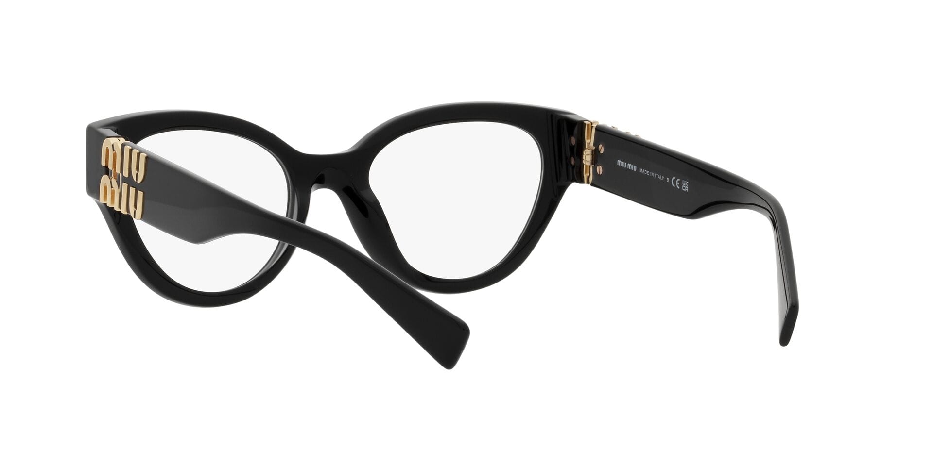 Miu Miu 0MU01VV Frame Black Female Full Shell Frame — Black frame — view 2