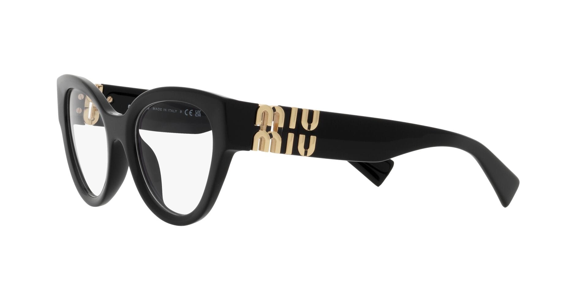 Miu Miu 0MU01VV Frame Black Female Full Shell Frame — Black frame — view 3