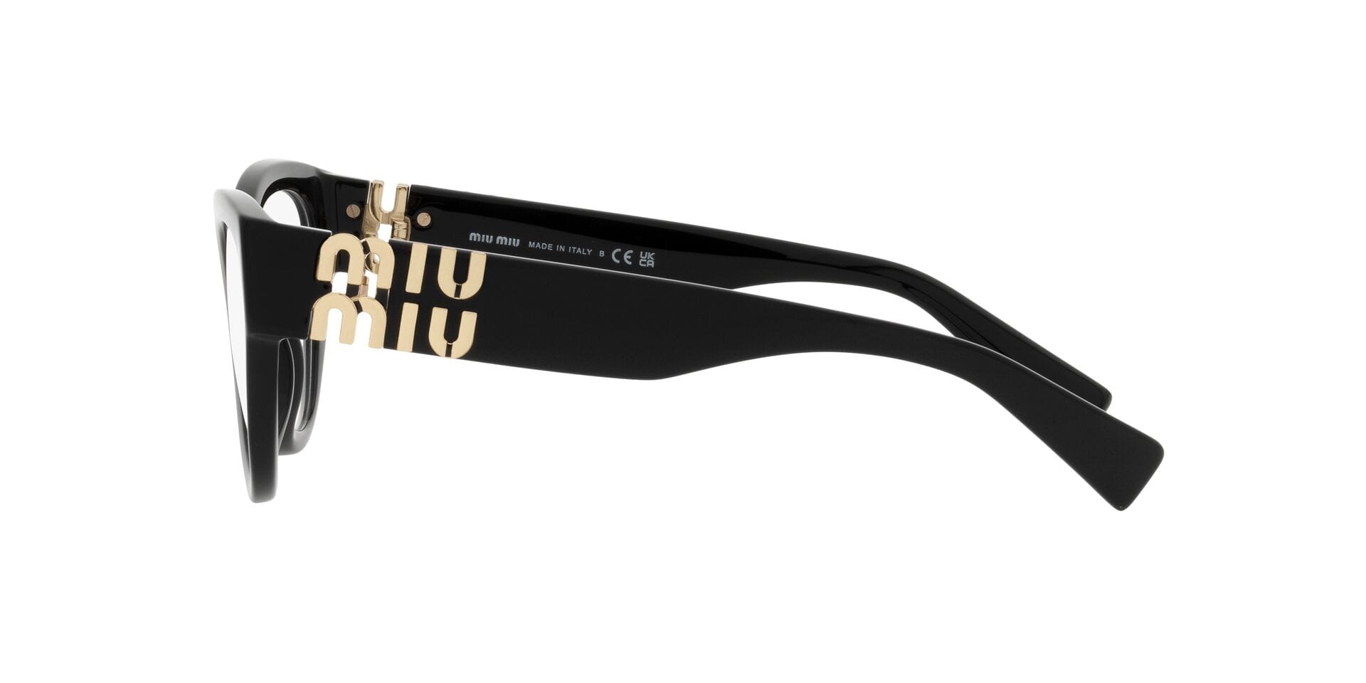 Miu Miu 0MU01VV Frame Black Female Full Shell Frame — Black frame — view 4
