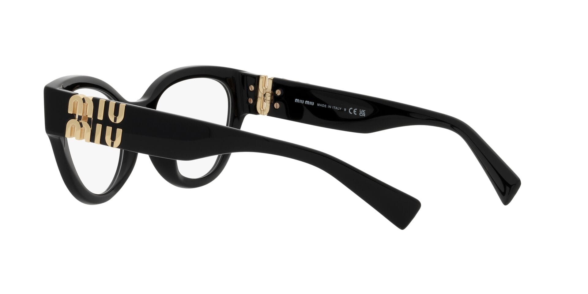 Miu Miu 0MU01VV Frame Black Female Full Shell Frame — Black frame — view 5