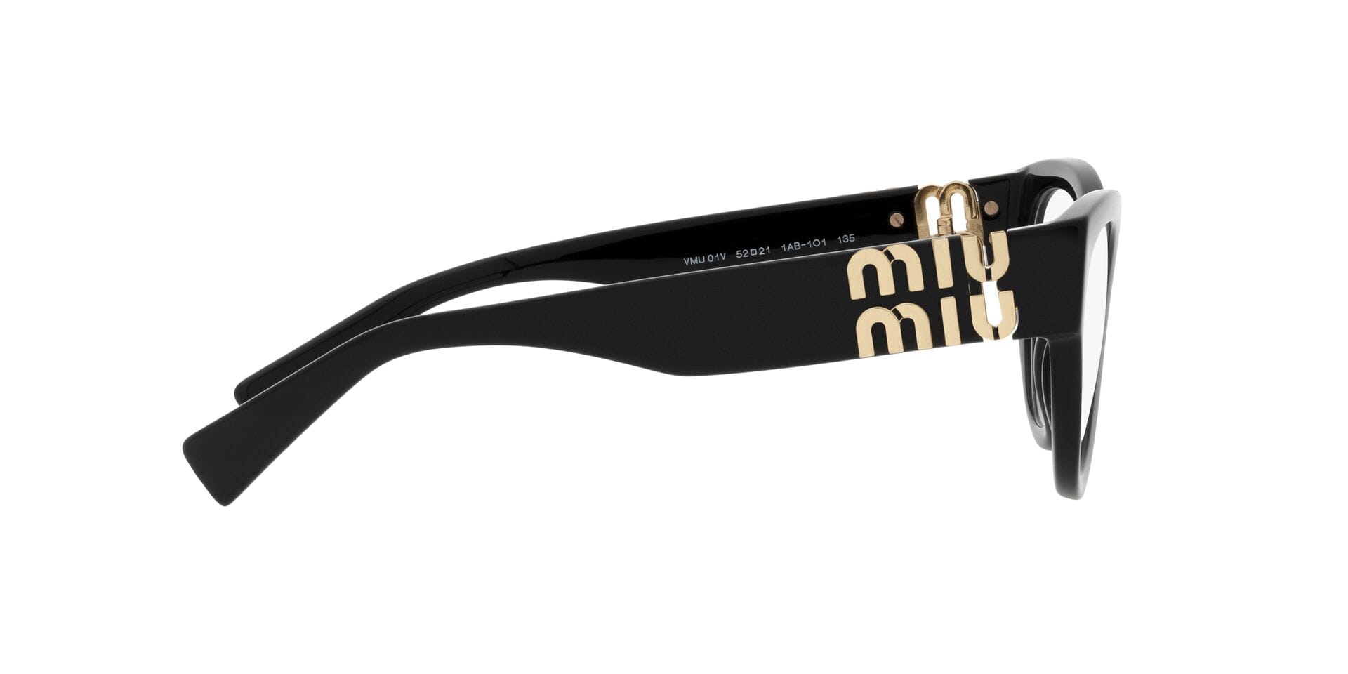 Miu Miu 0MU01VV Frame Black Female Full Shell Frame — Black frame — view 10
