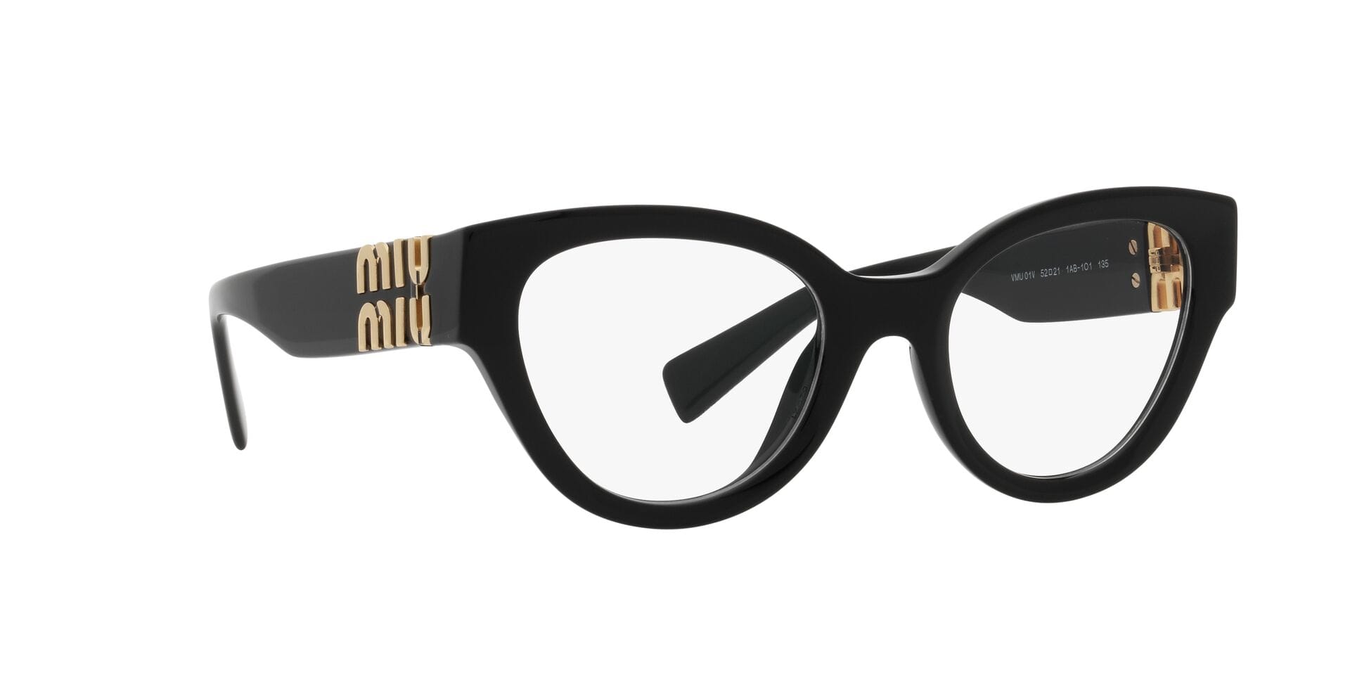 Miu Miu 0MU01VV Frame Black Female Full Shell Frame — Black frame — view 12