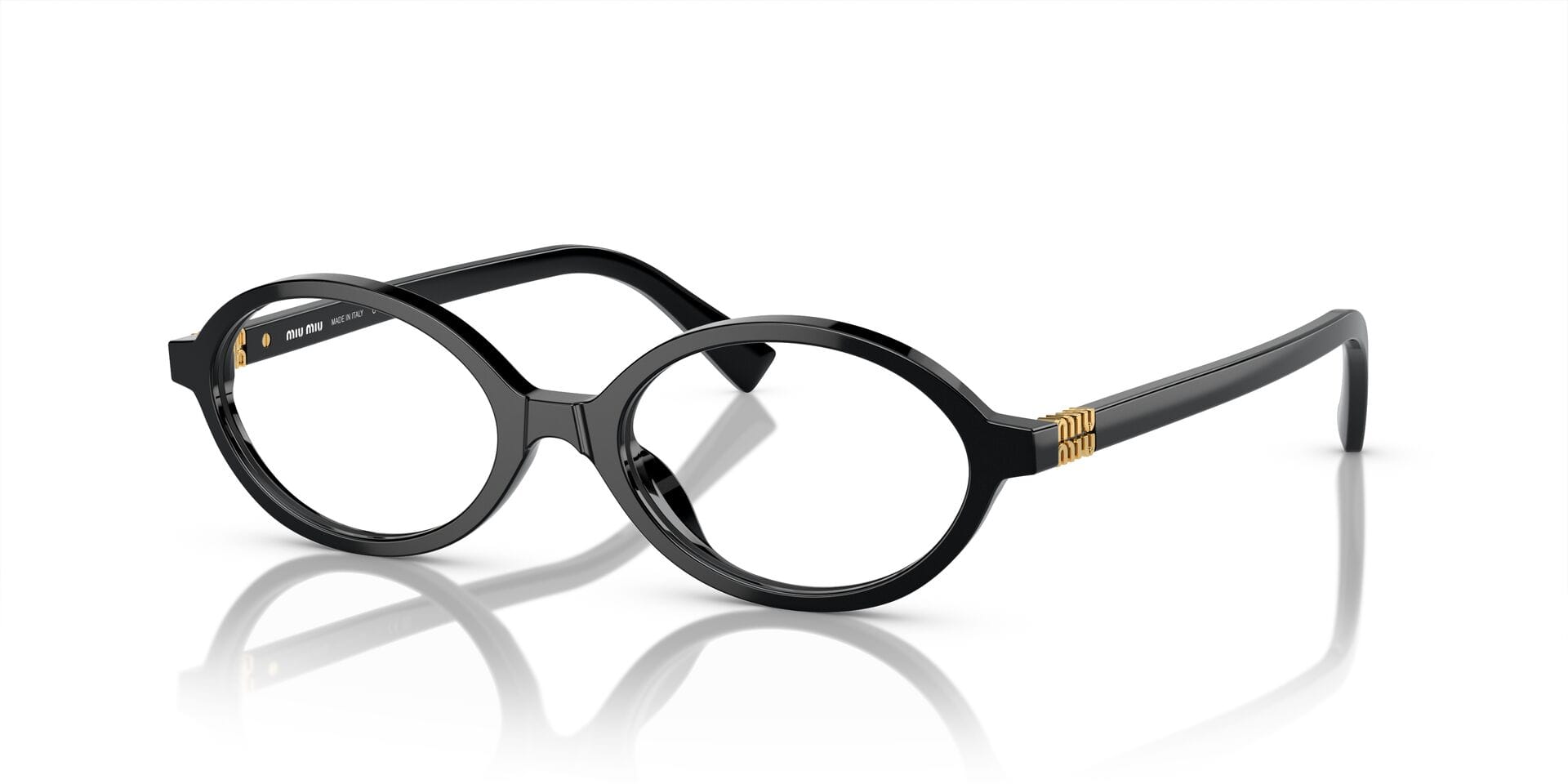 Miu Miu 0MU01XV Frame Black Female Full Shell Frame — Black frame — view 4