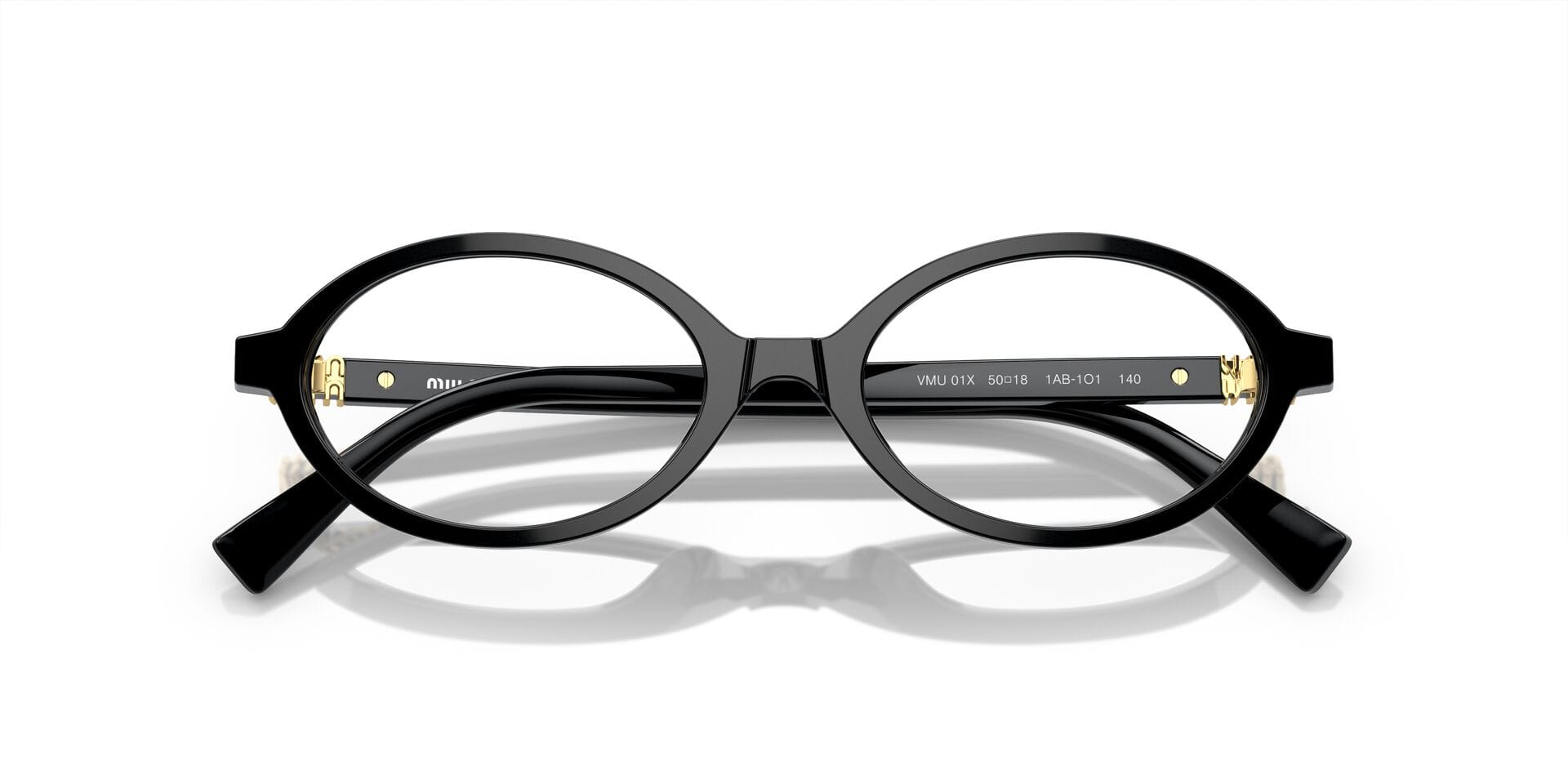 Miu Miu 0MU01XV Frame Black Female Full Shell Frame — Black frame — view 19