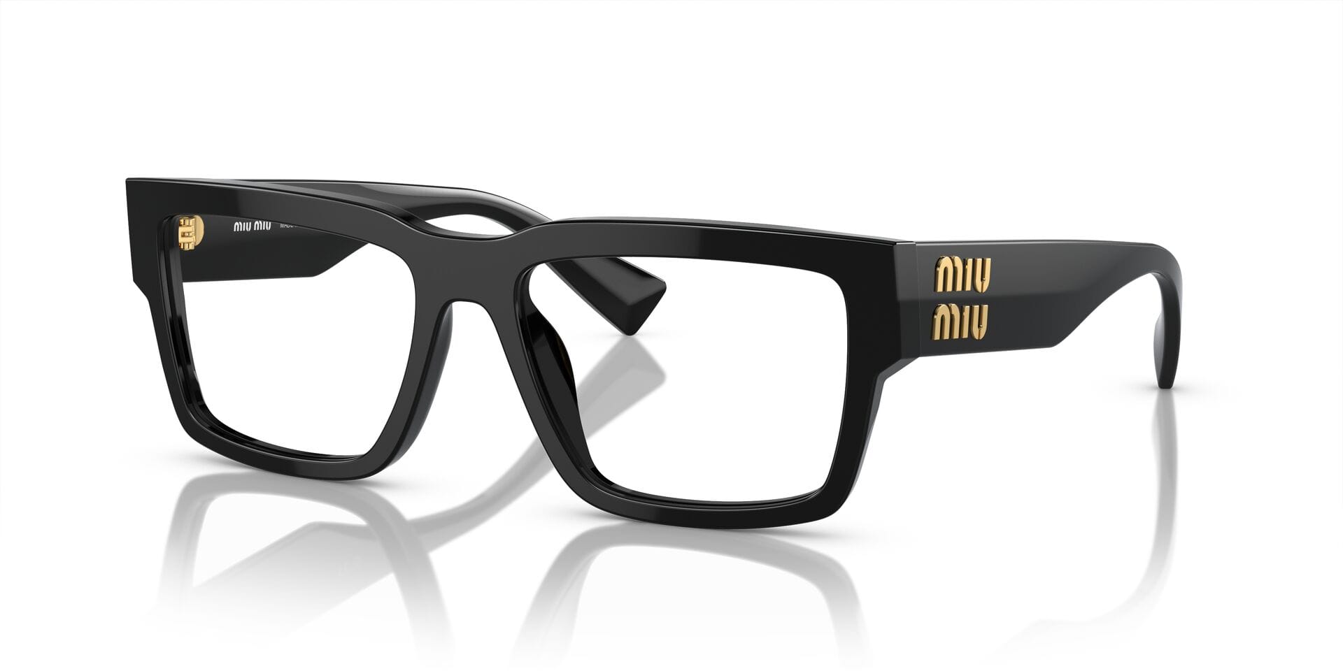 Miu Miu 0MU02XV Frame Black Female Full Shell Frame — Black frame — view 1