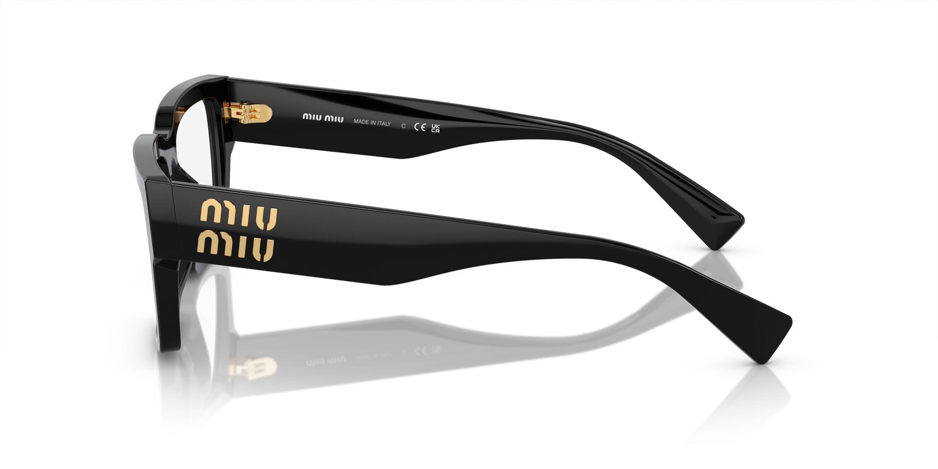 Miu Miu 0MU02XV Frame Black Female Full Shell Frame — Black frame — view 5