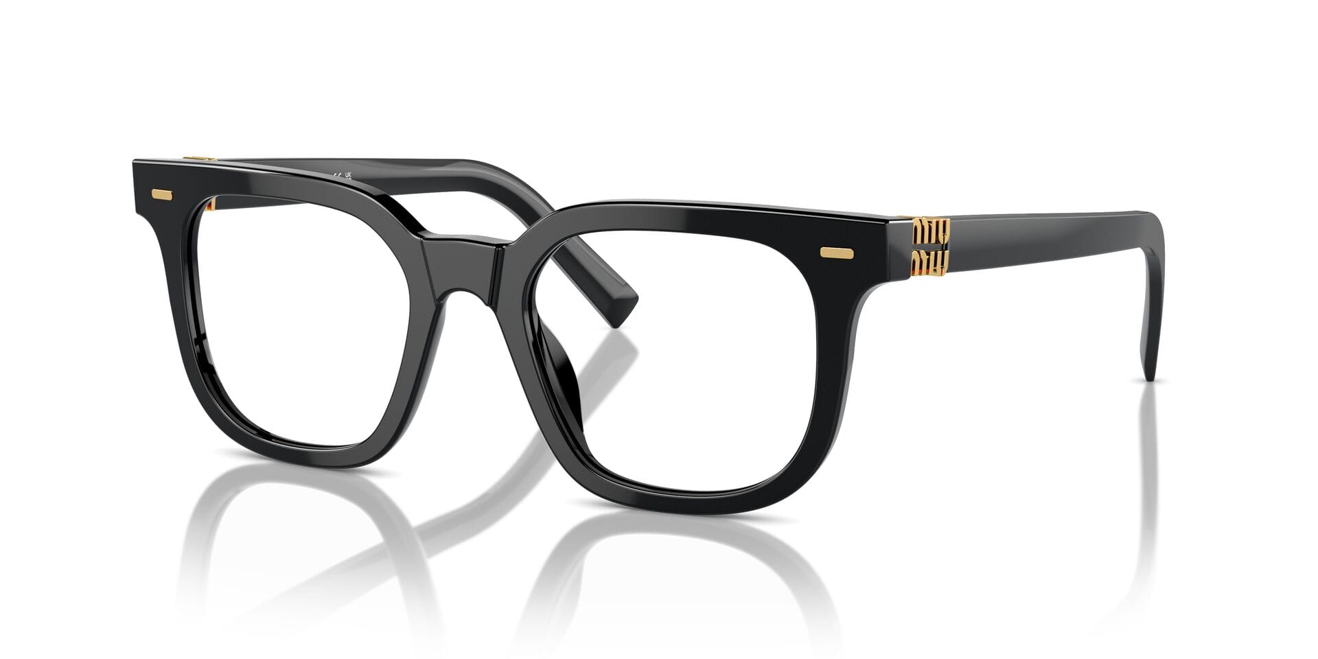 Miu Miu 0MU06XV Frame Black Female Full Metal Frame — Black frame — view 5