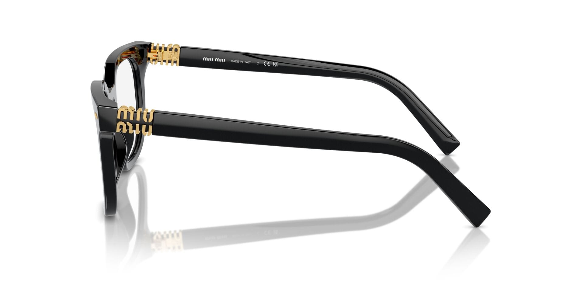 Miu Miu 0MU06XV Frame Black Female Full Metal Frame — Black frame — view 15