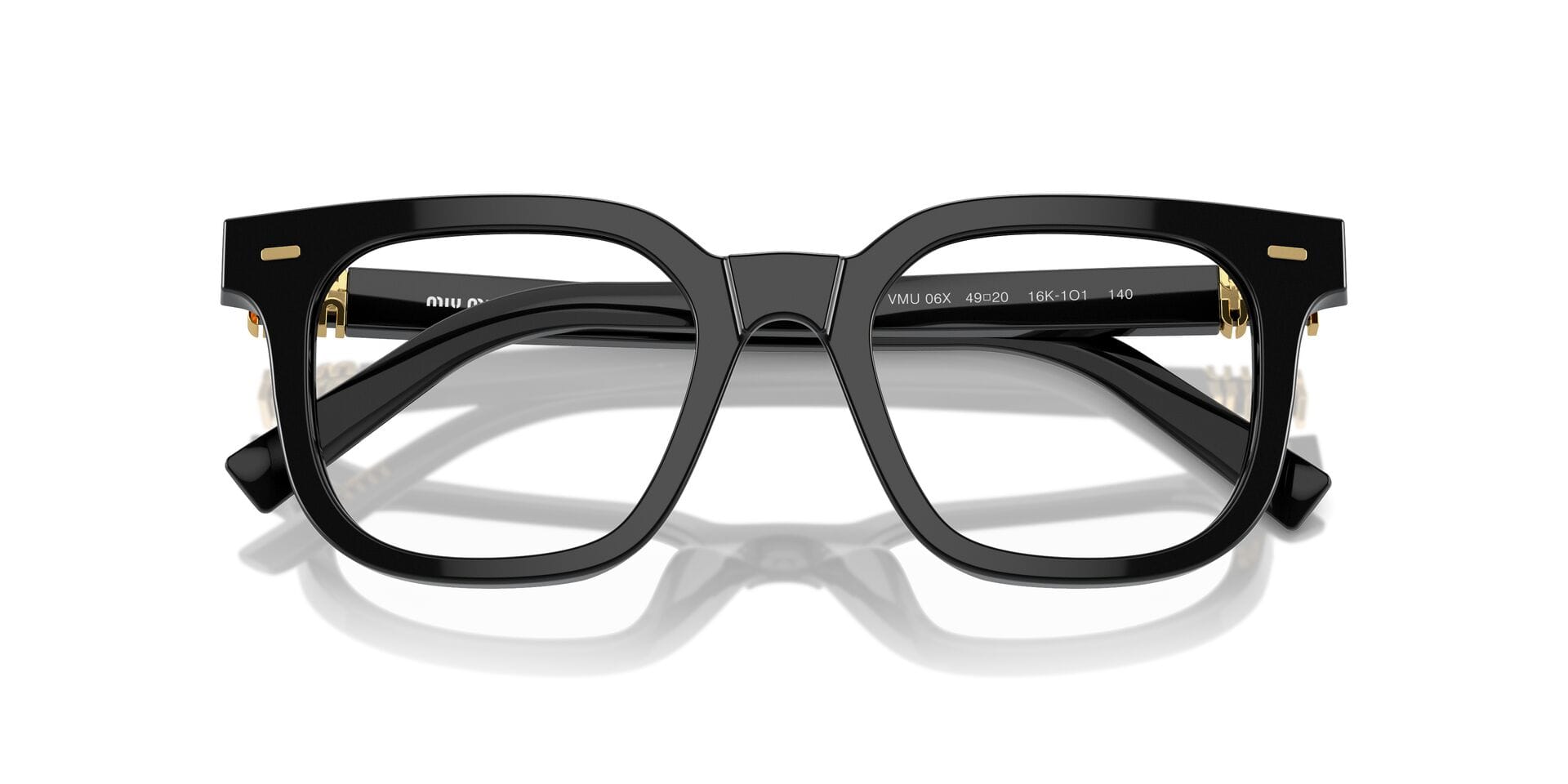 Miu Miu 0MU06XV Frame Black Female Full Metal Frame — Black frame — view 19