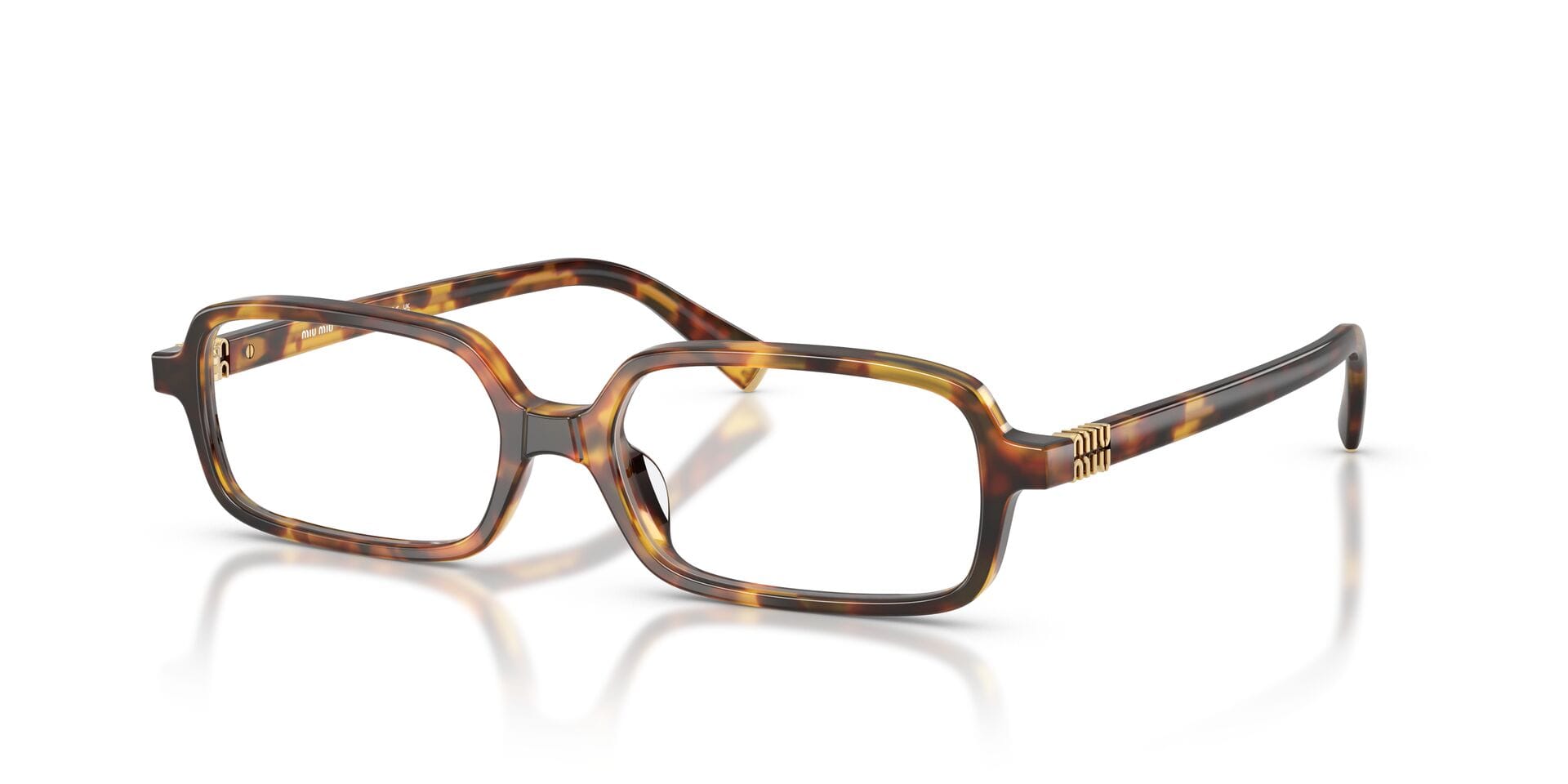 Miu Miu 0MU01YV Frame Honey Female Full Shell Frame — Honey frame — view 1