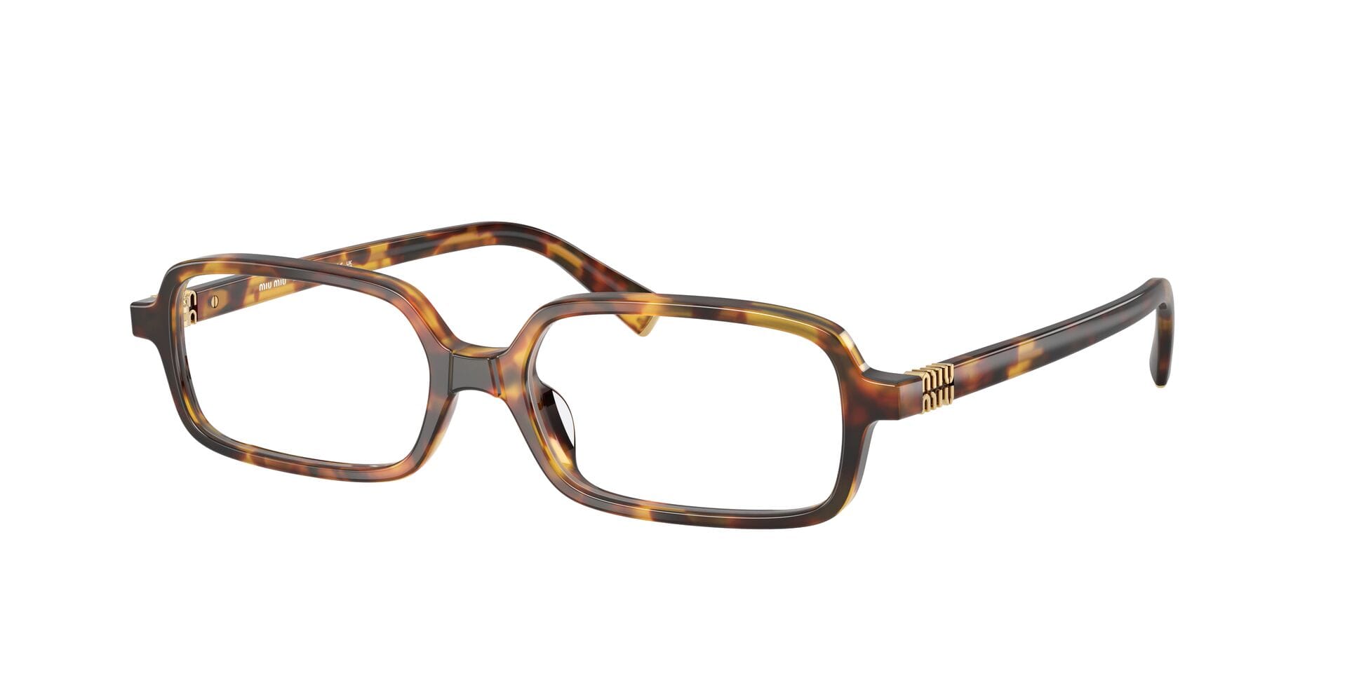 Miu Miu 0MU01YV Frame Honey Female Full Shell Frame — Honey frame — view 3