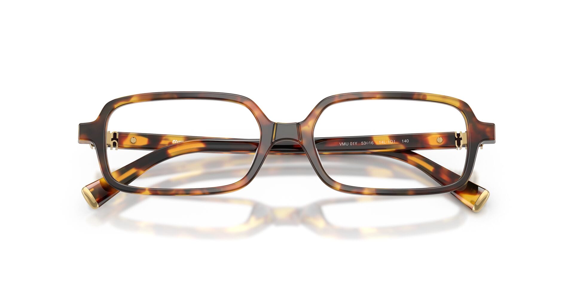 Miu Miu 0MU01YV Frame Honey Female Full Shell Frame — Honey frame — view 7