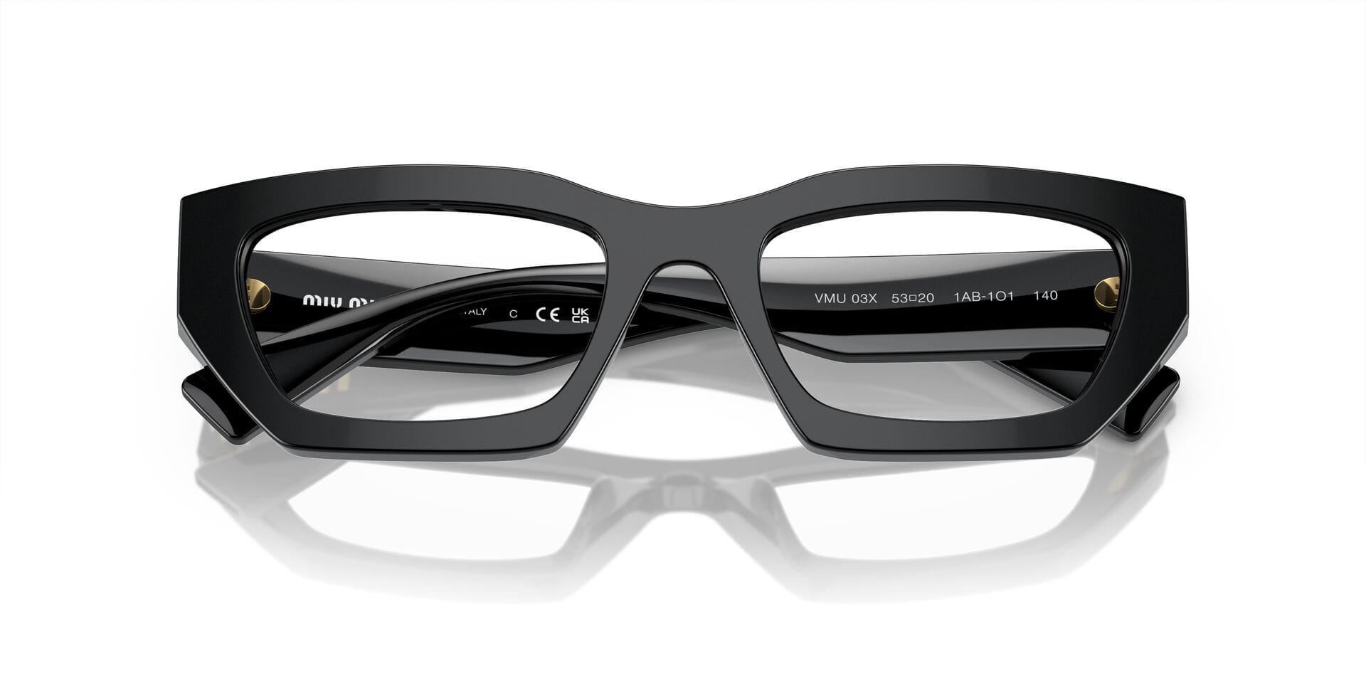 Miu Miu 0MU03XV Frame Black Female Full Shell Frame — Black frame — view 7