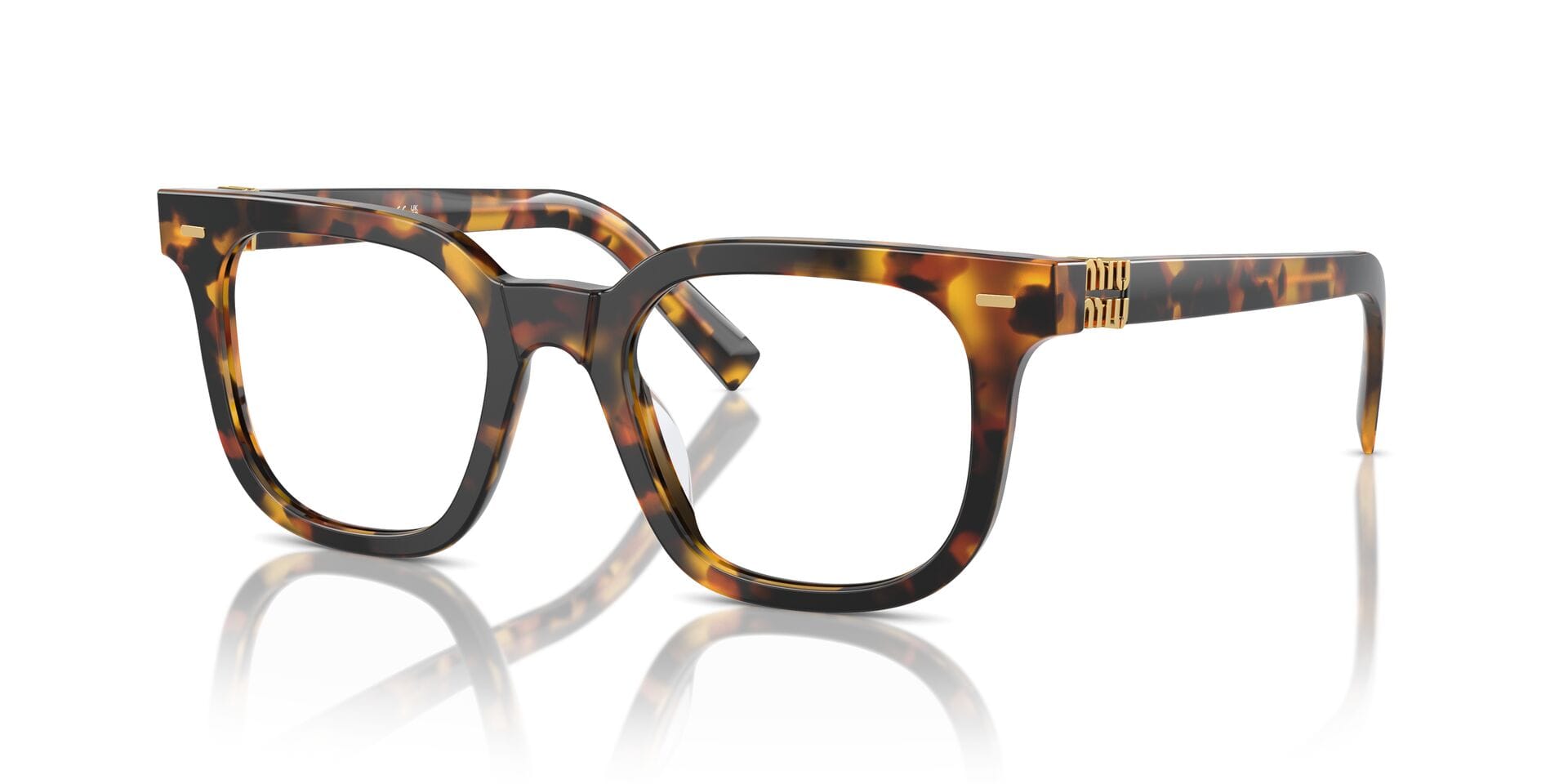 Miu Miu 0MU06XV Frame Honey Female Full Shell Frame — Honey frame — view 1