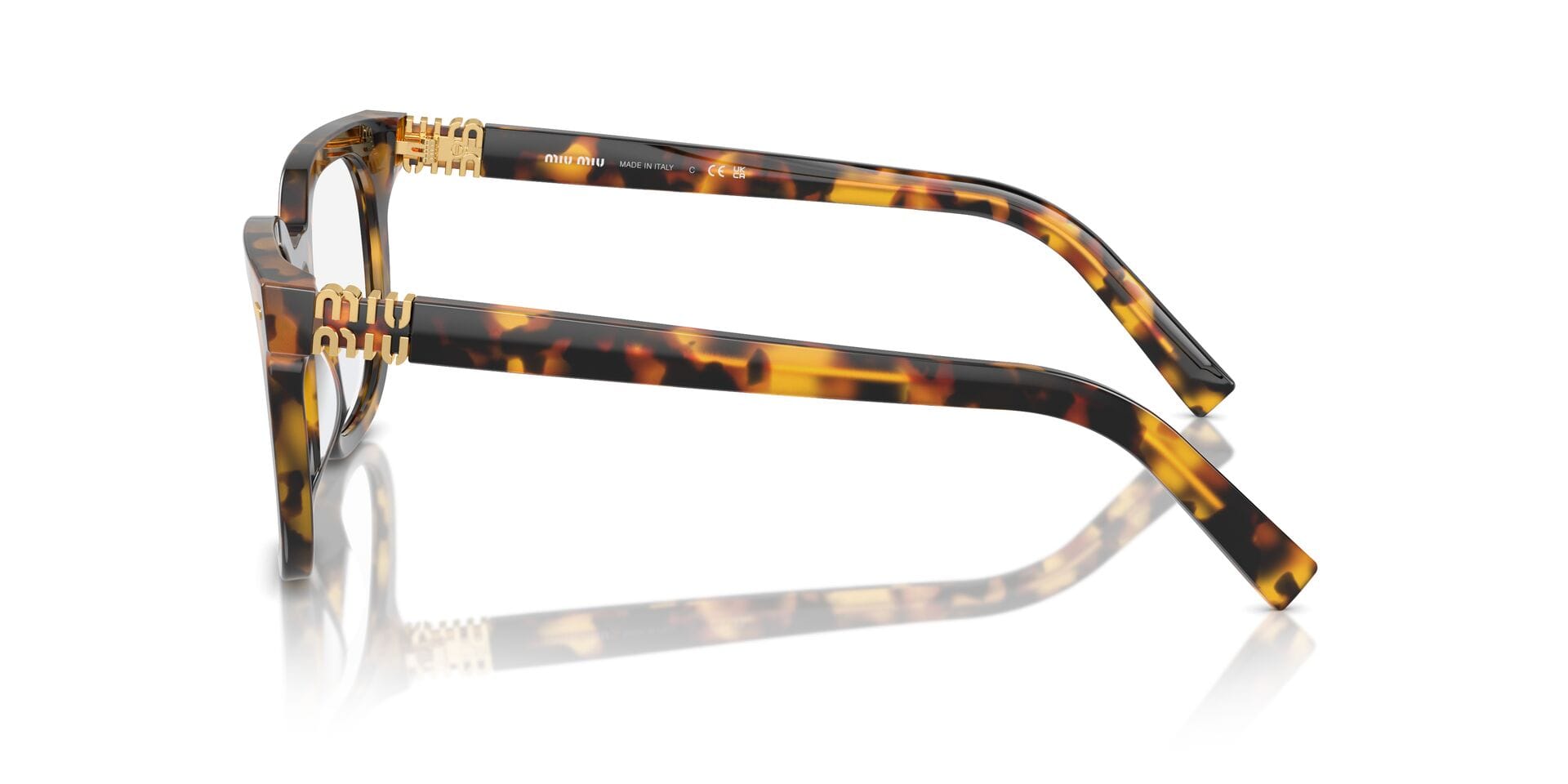 Miu Miu 0MU06XV Frame Honey Female Full Shell Frame — Honey frame — view 5