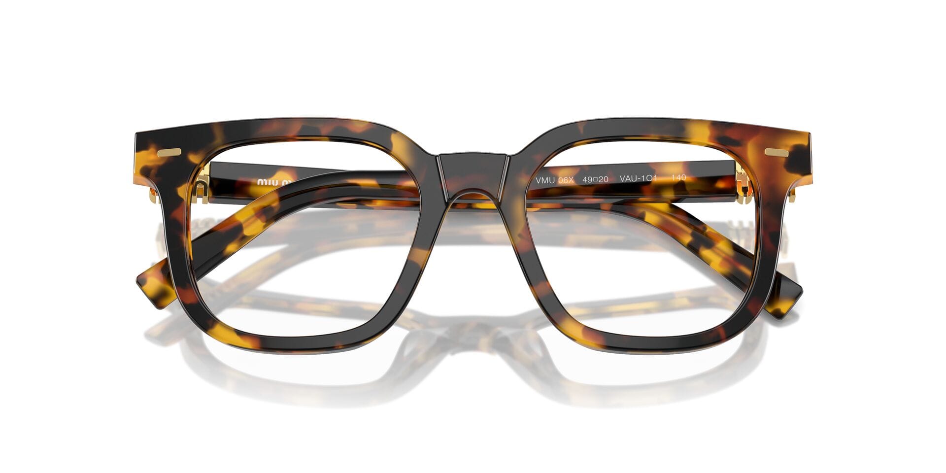 Miu Miu 0MU06XV Frame Honey Female Full Shell Frame — Honey frame — view 7