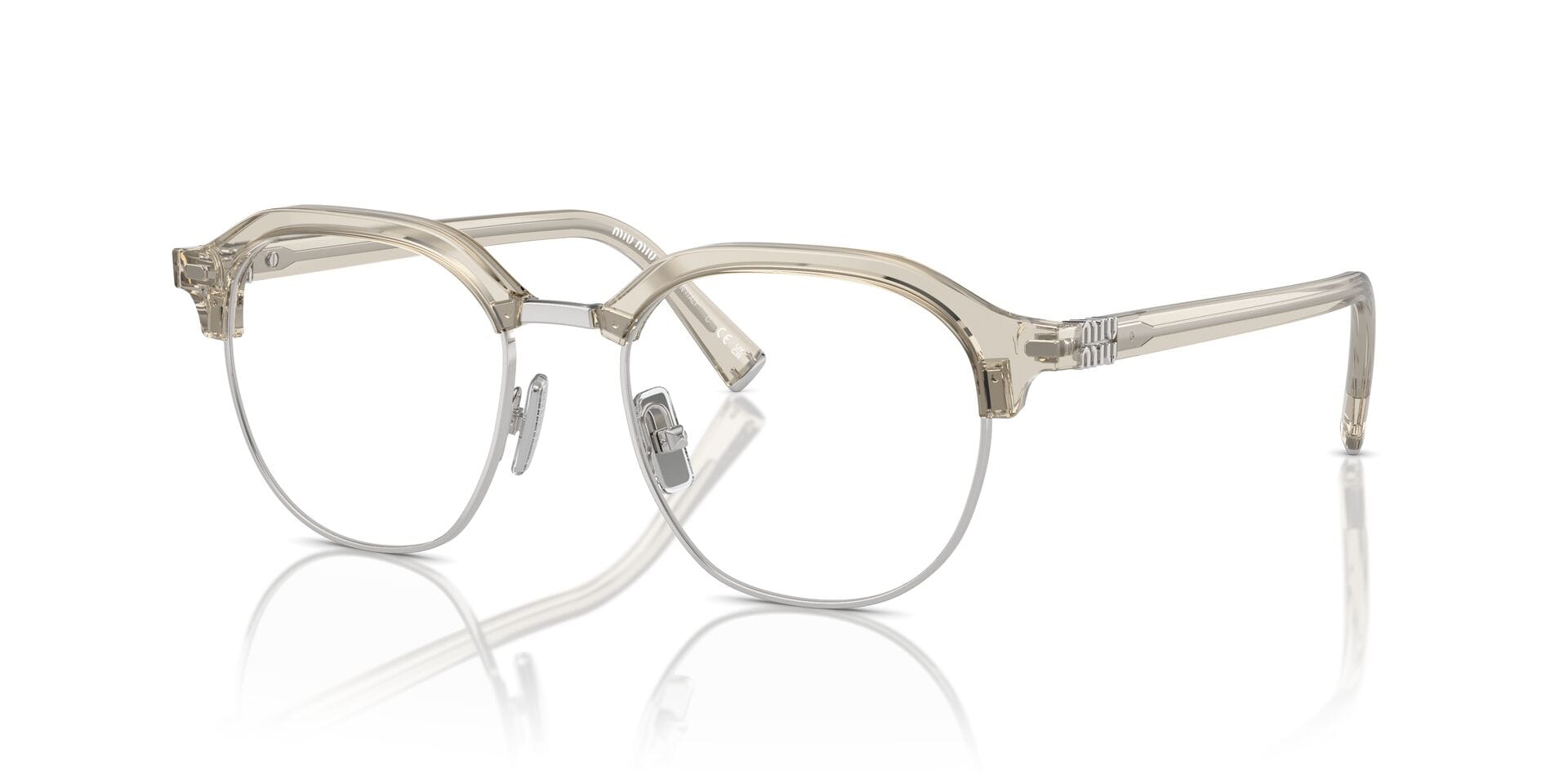 Miu Miu 0MU10XV Frame Grey Female Full Shell Frame — Grey frame — view 6