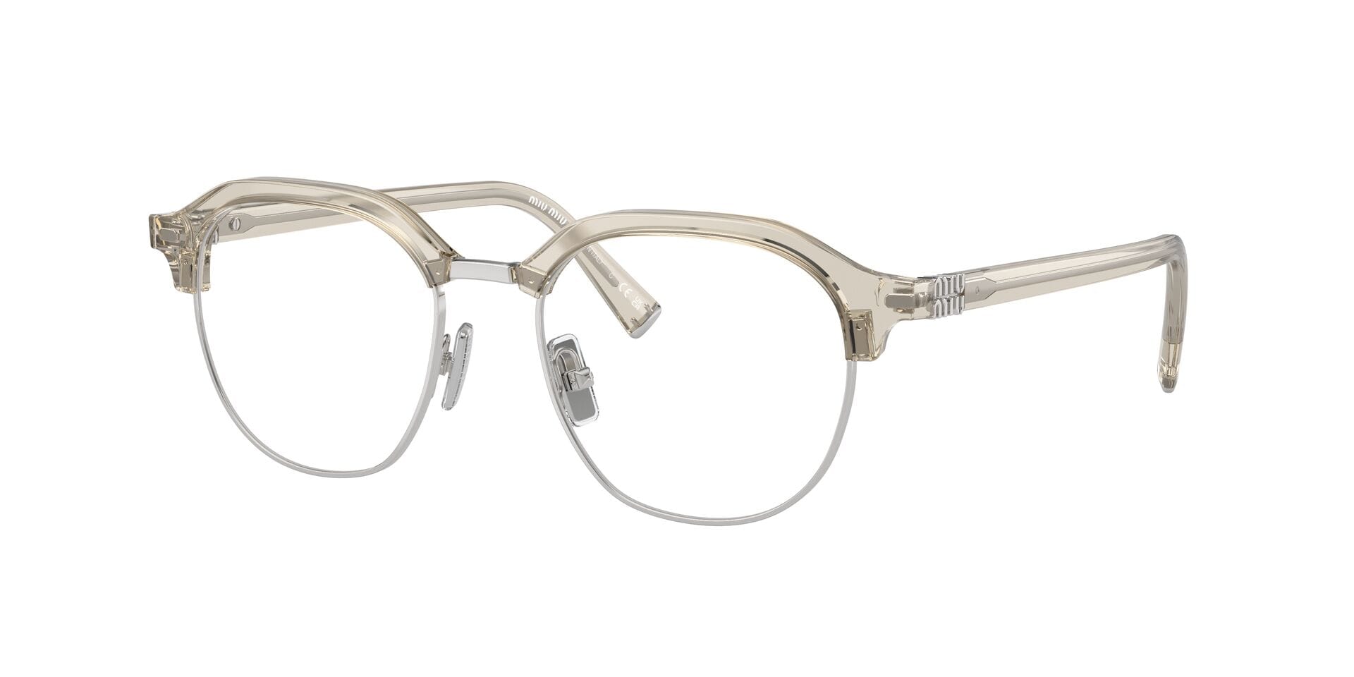 Miu Miu 0MU10XV Frame Grey Female Full Shell Frame — Grey frame — view 7