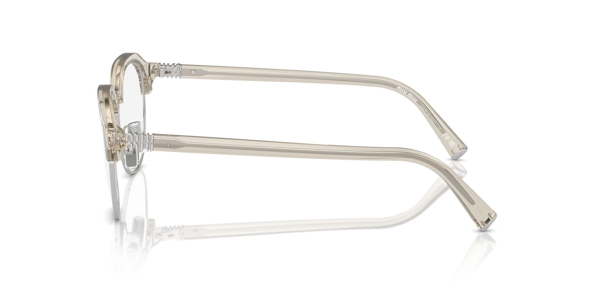 Miu Miu 0MU10XV Frame Grey Female Full Shell Frame — Grey frame — view 15