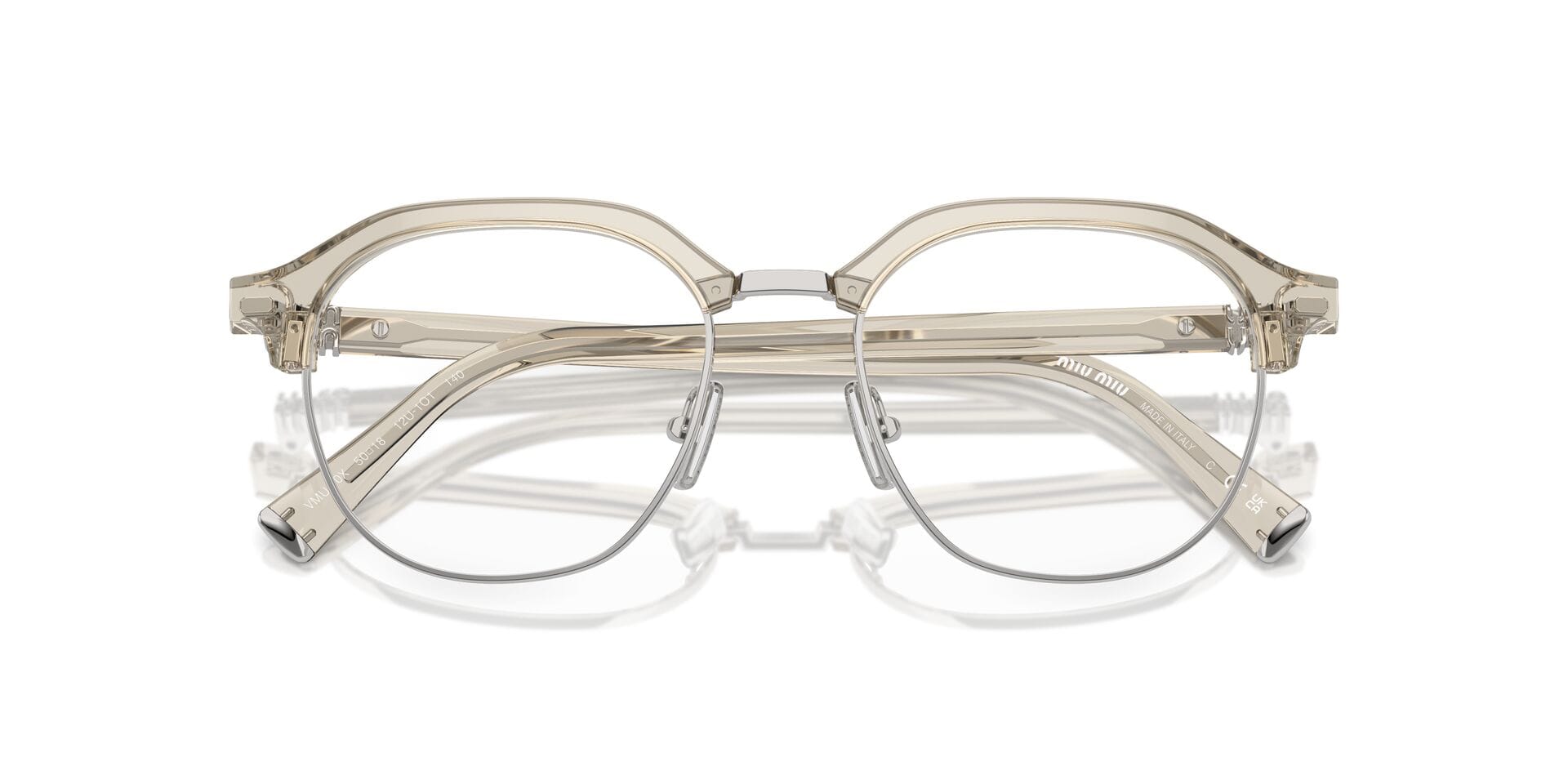 Miu Miu 0MU10XV Frame Grey Female Full Shell Frame — Grey frame — view 21